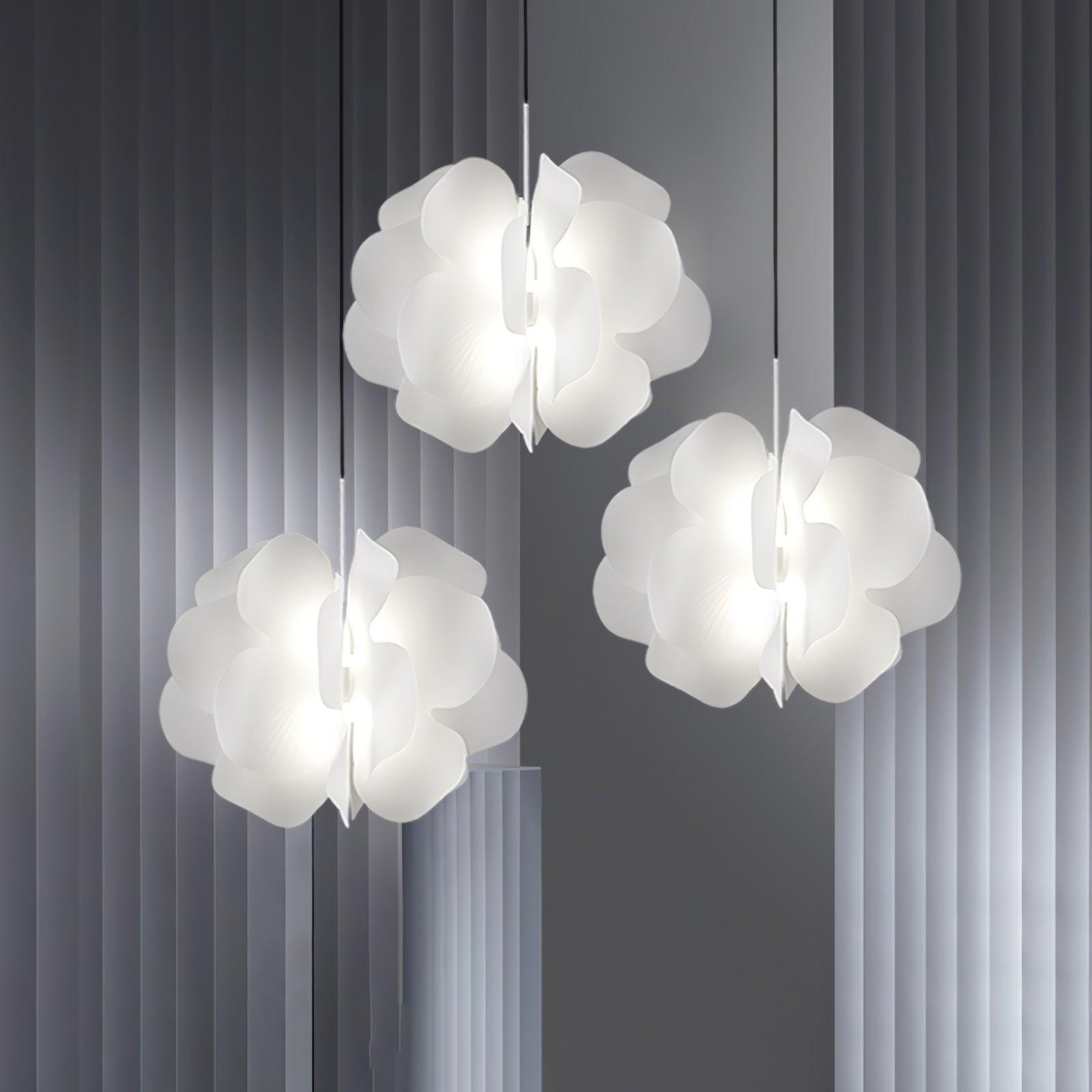 Lustra Pendant Light Plastic Floral - Letslighting