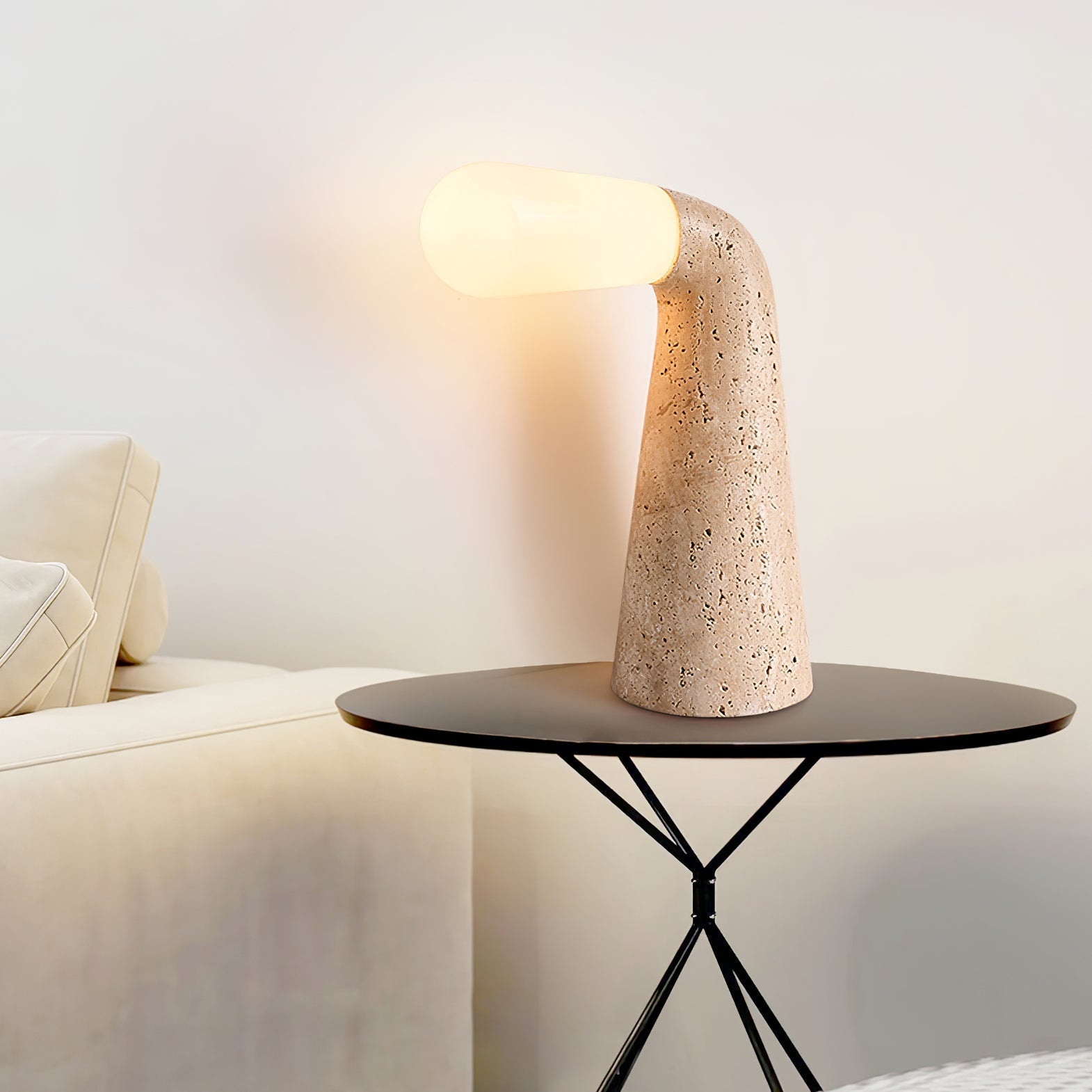 Cocare Travertine Table Lamp - Letslighting