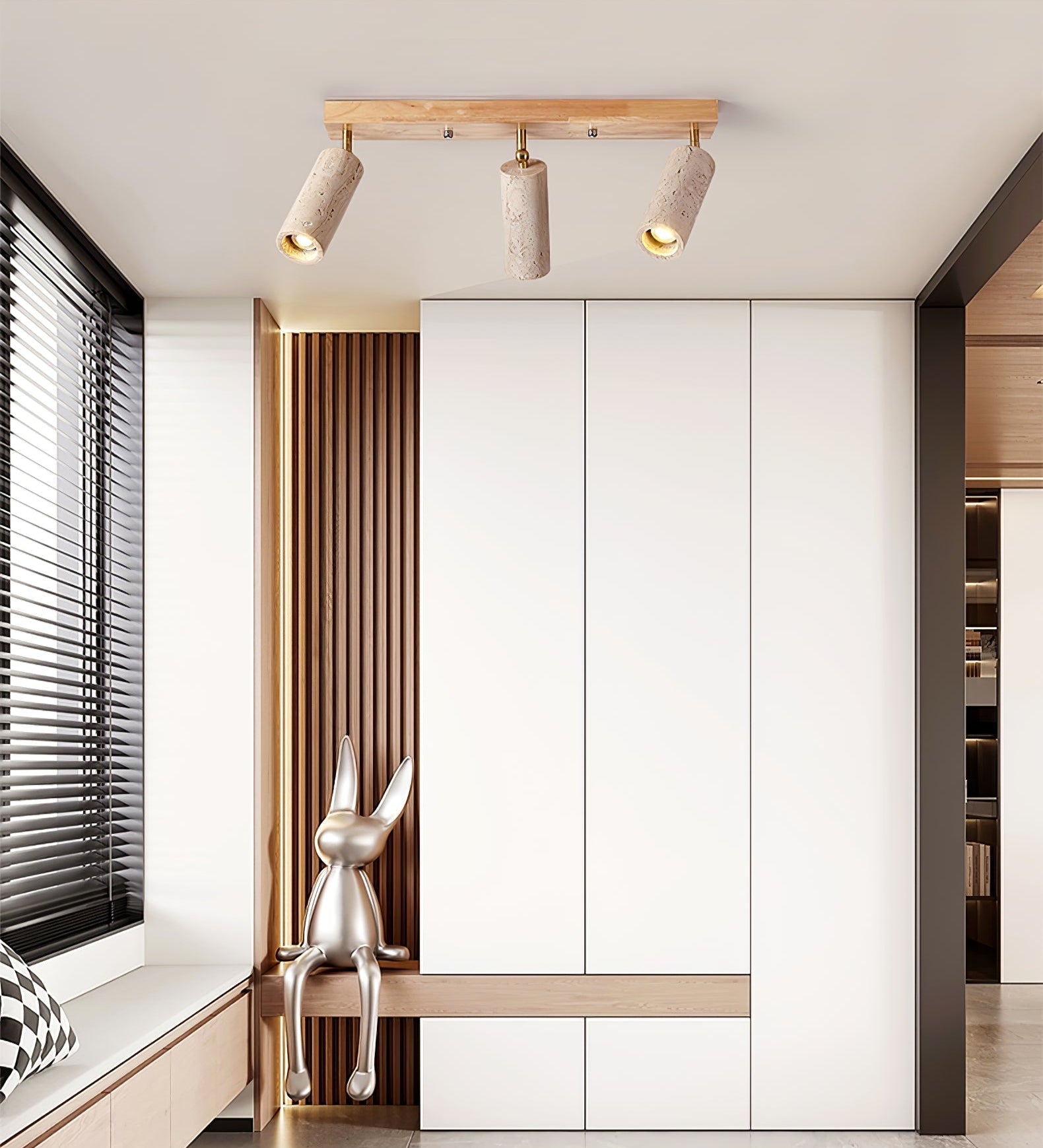 Eurliryra Multi-Cylinder Travertine Track Light - Letslighting