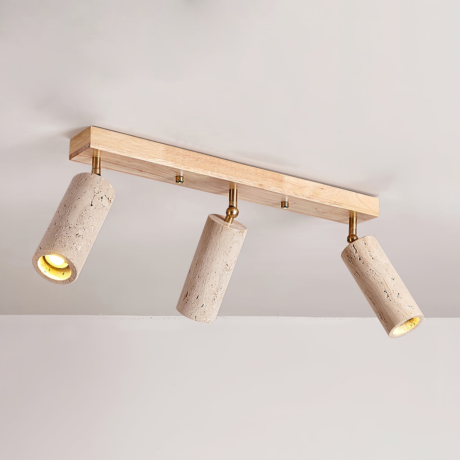 Eurliryra Multi-Cylinder Travertine Track Light - Letslighting
