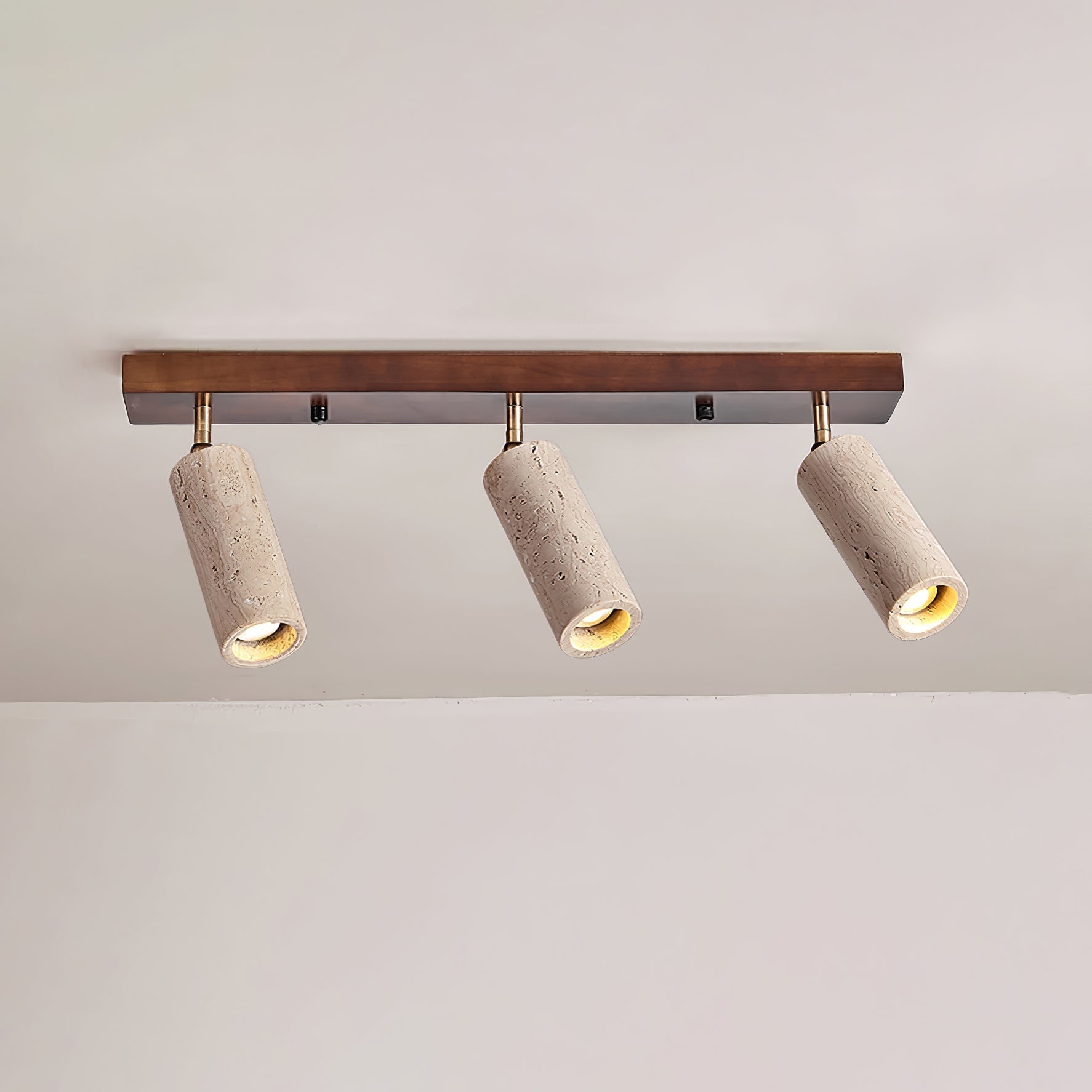 Eurliryra Multi-Cylinder Travertine Track Light - Letslighting