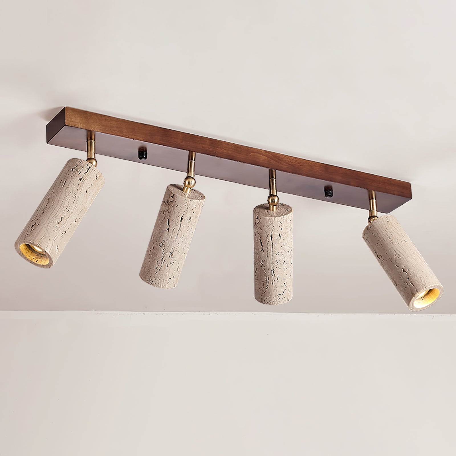 Eurliryra Multi-Cylinder Travertine Track Light - Letslighting