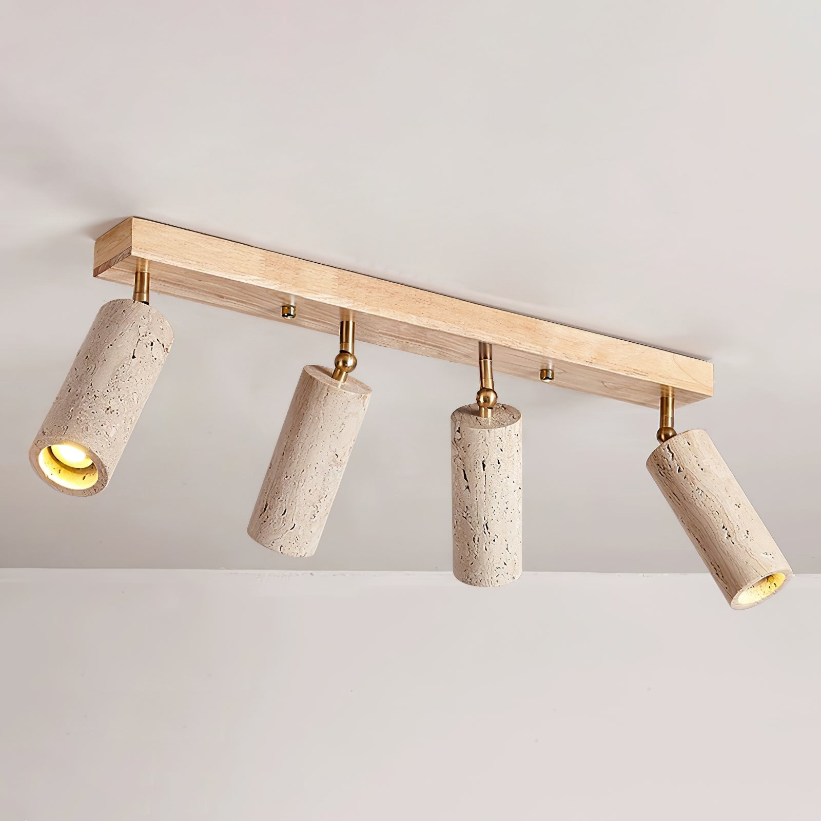 Eurliryra Multi-Cylinder Travertine Track Light - Letslighting