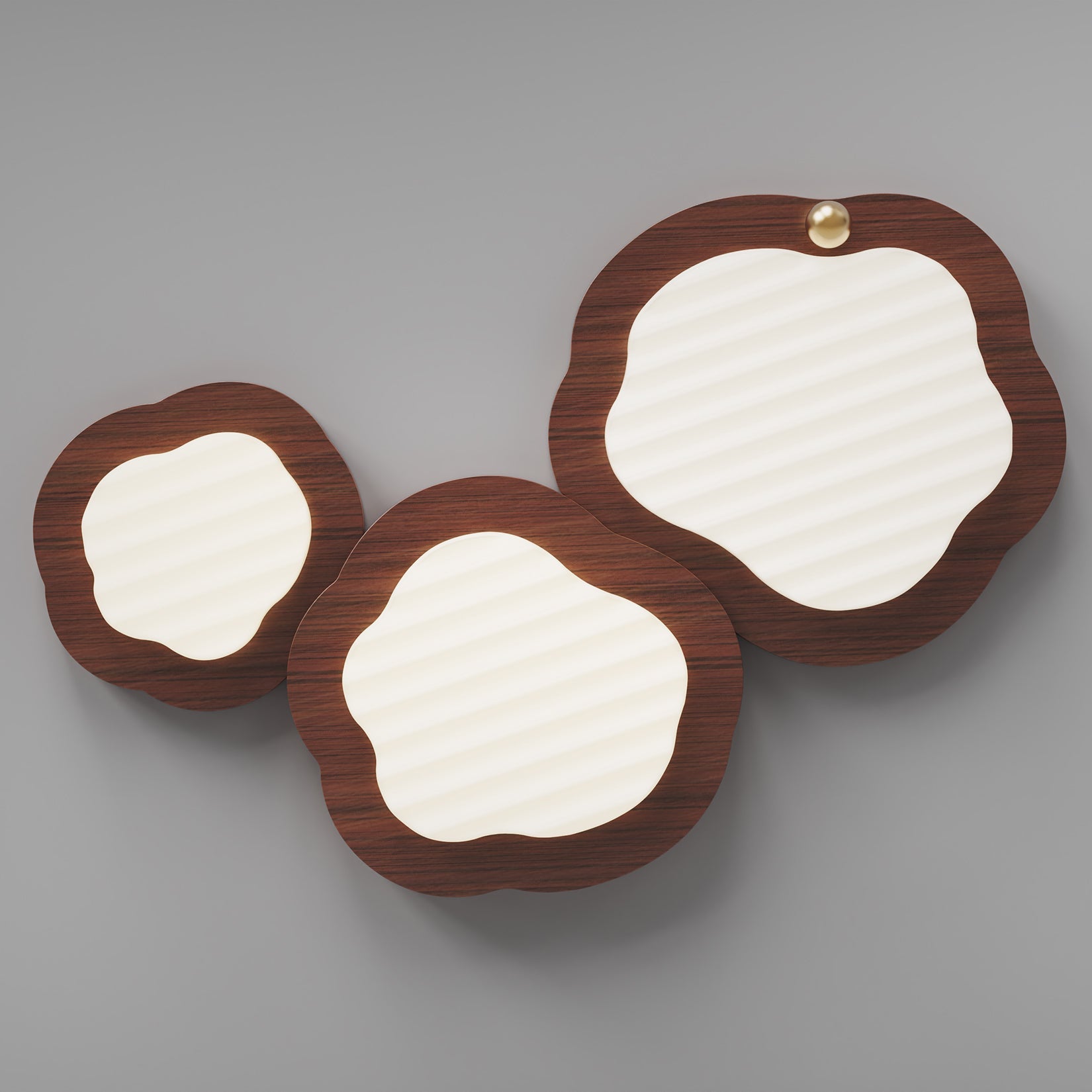 Niseko Ceiling Lamp Wood Finish With Cloud-Like - Letslighting