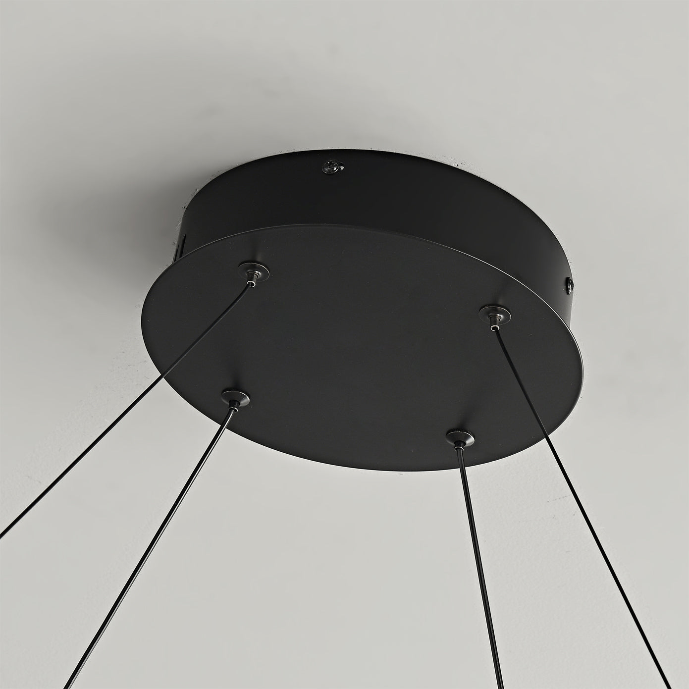 Niseko Chandelier Double Ring Design With LED Glow - Letslighting