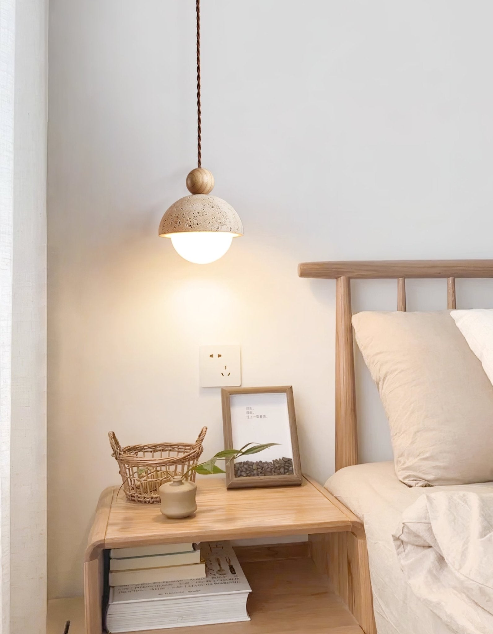 Niva Travertine Pendant Light - Letslighting
