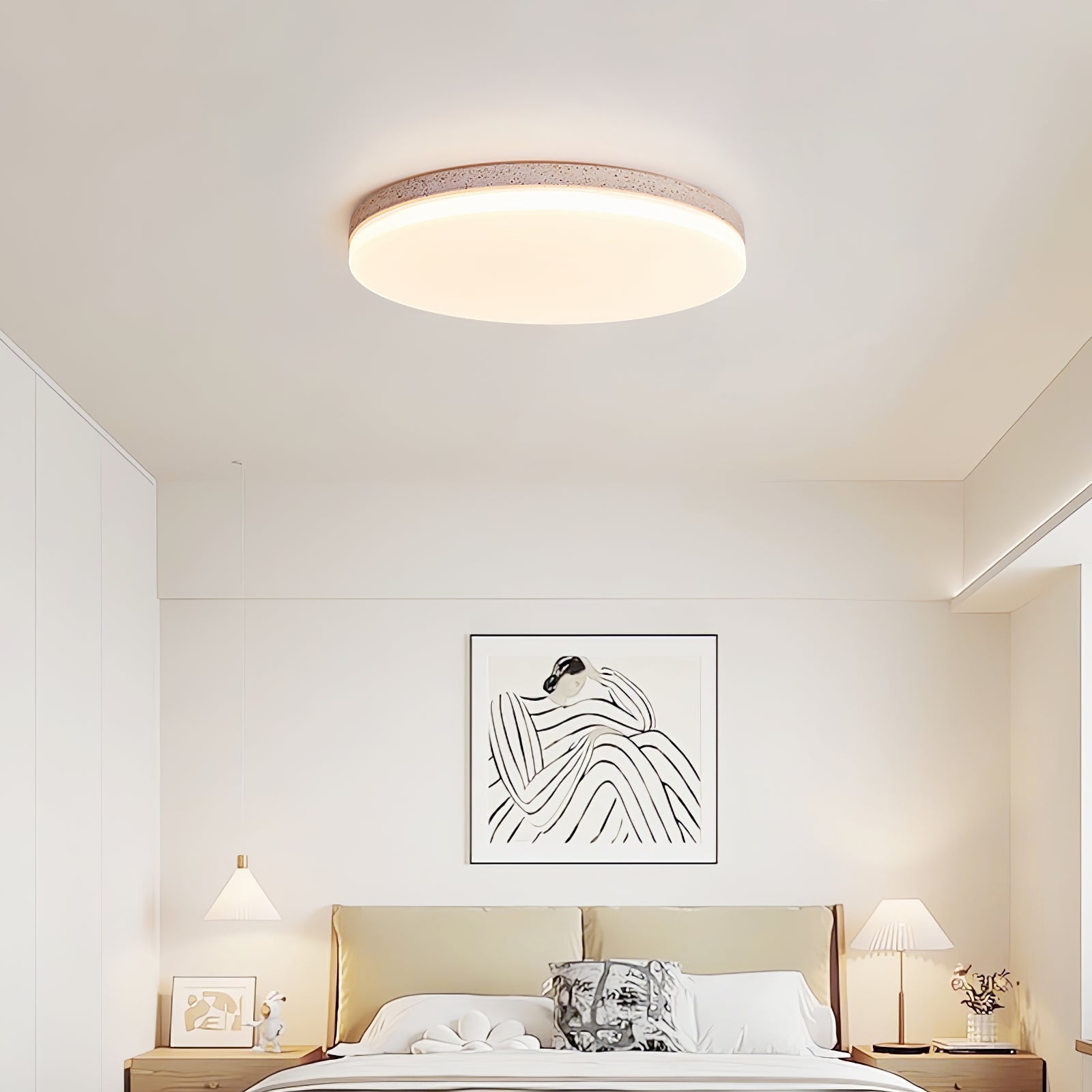 Orla Travertine Ceiling Light
