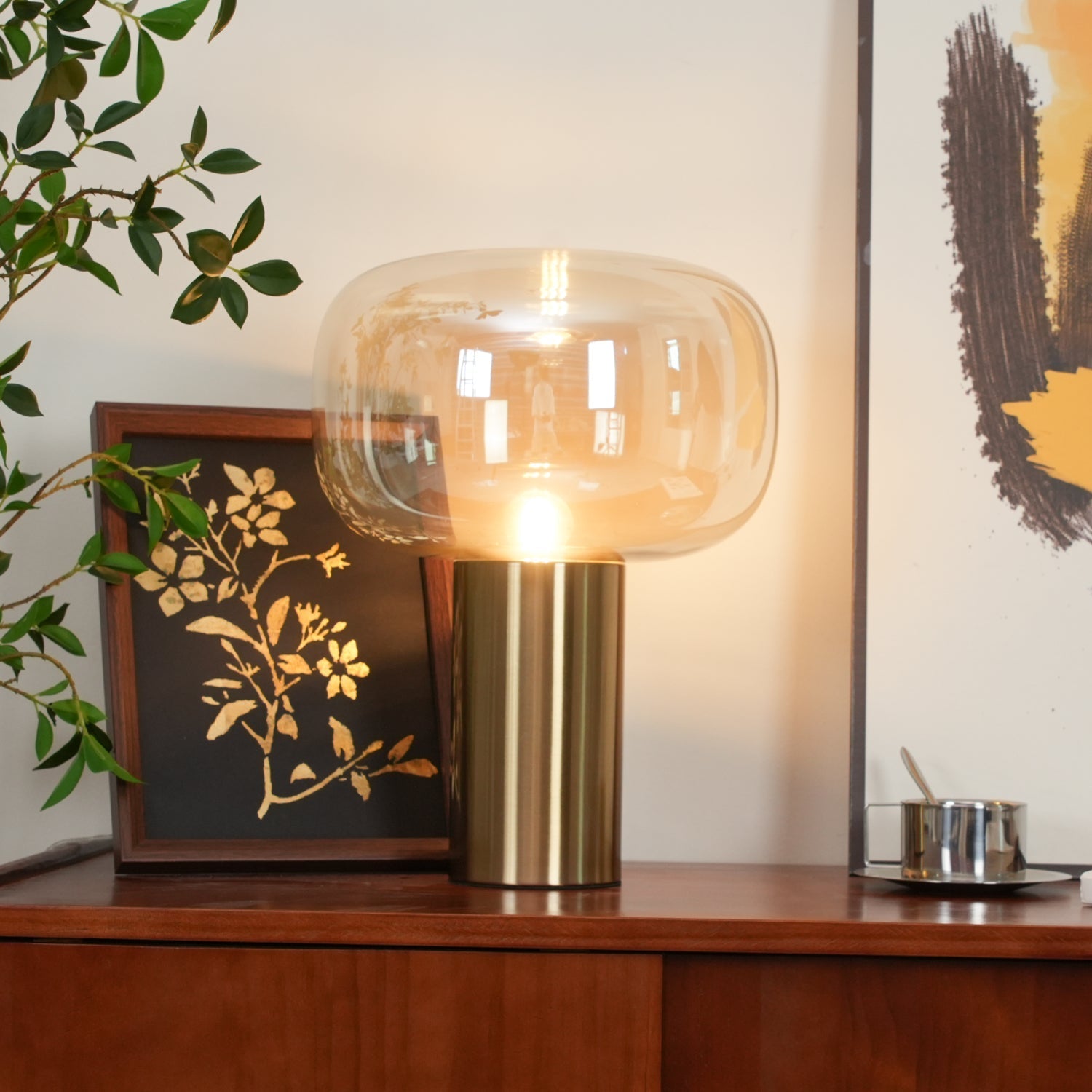 Lumore Glass Industrial Table Lamp - Letslighting