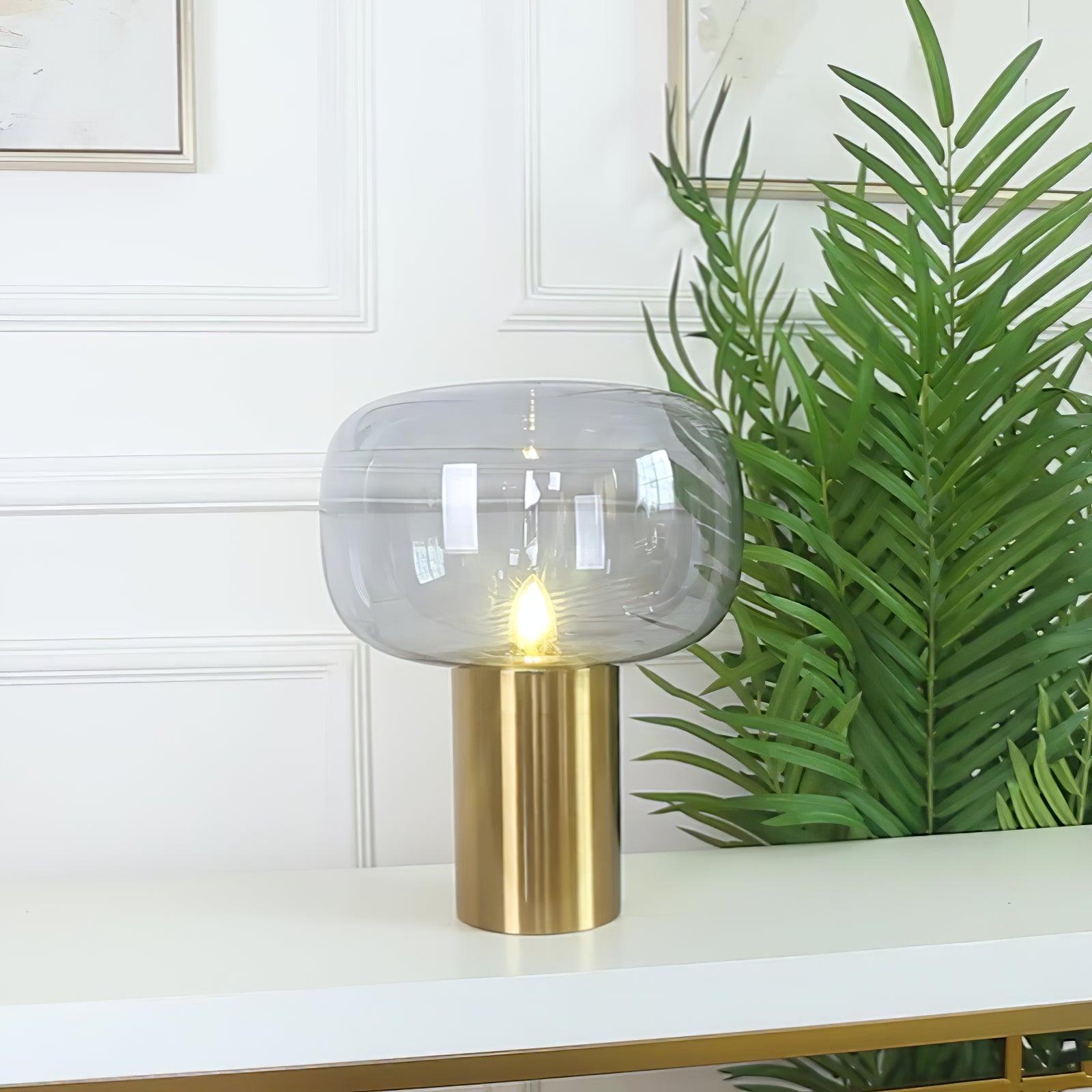 Lumore Glass Industrial Table Lamp - Letslighting