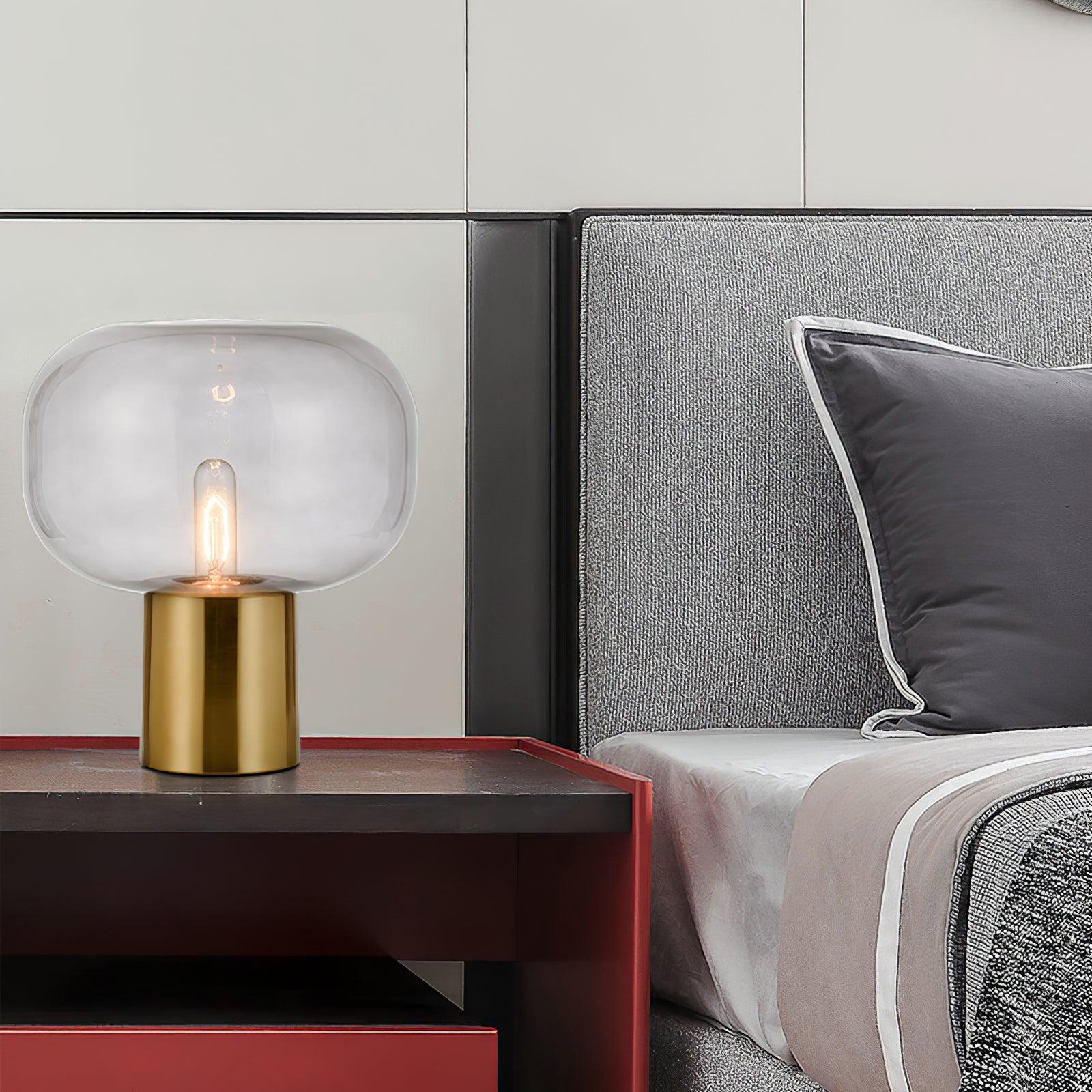 Lumore Glass Industrial Table Lamp - Letslighting