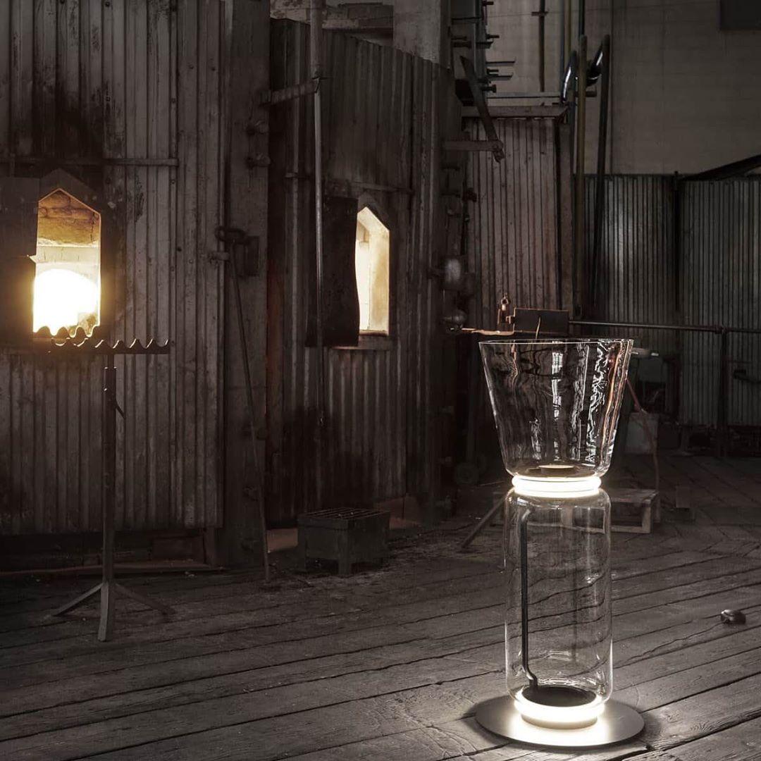 Lustra Floor Lamp Bamboo Glass - Letslighting