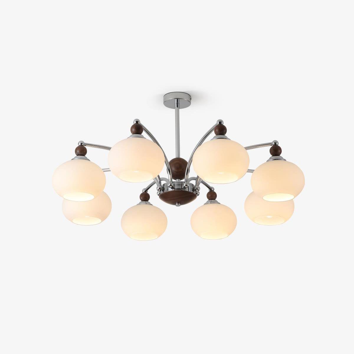 Lustra Chandelier Globe Arm Contemporary - Letslighting