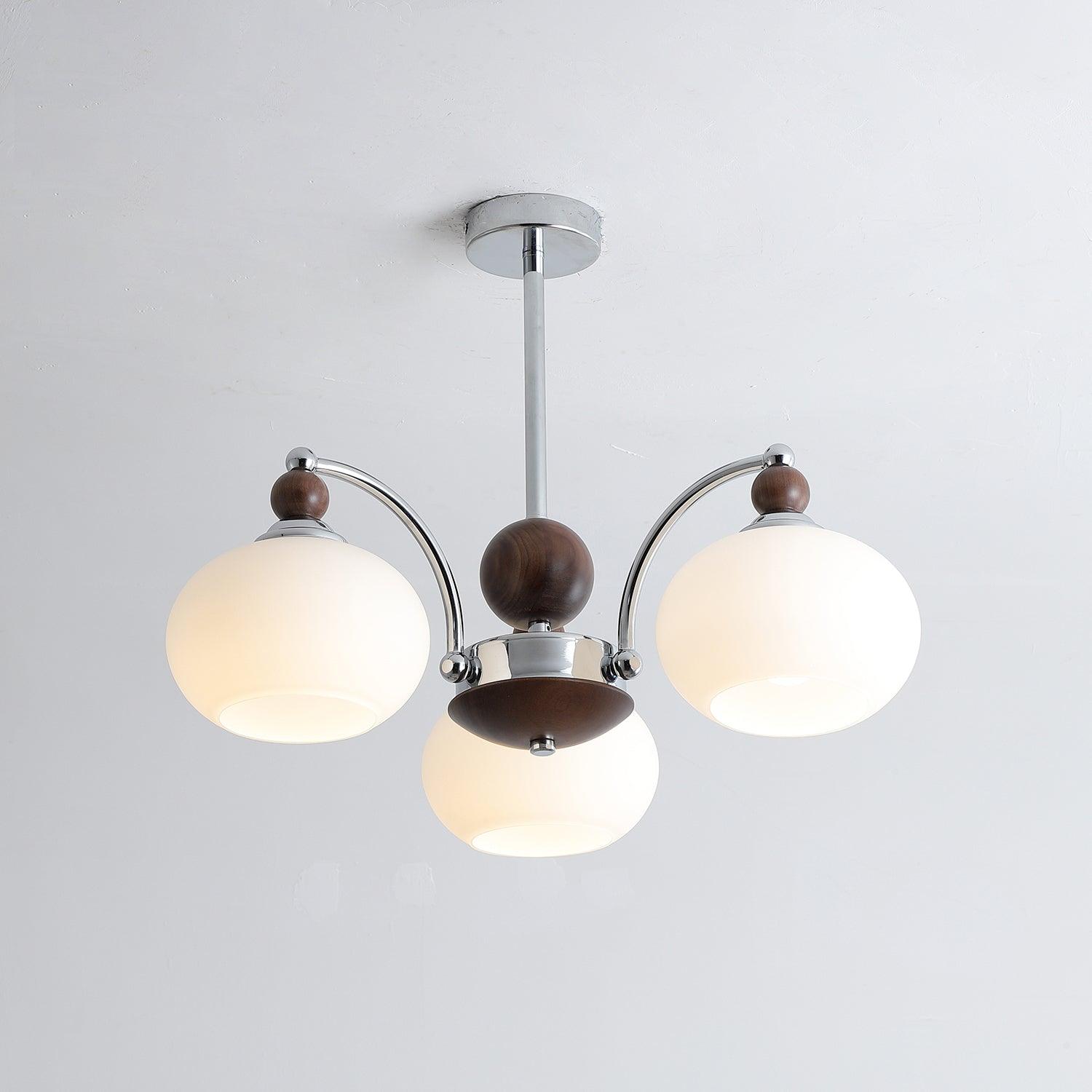Lustra Chandelier Globe Arm Contemporary - Letslighting