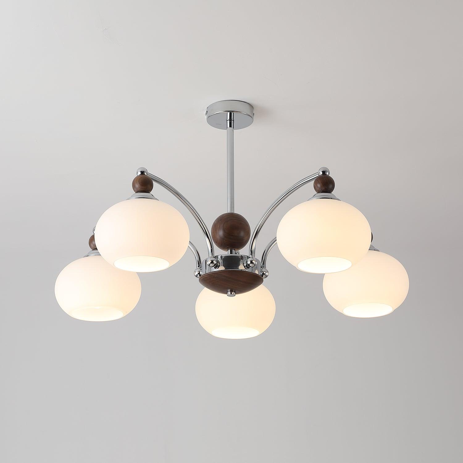 Lustra Chandelier Globe Arm Contemporary - Letslighting