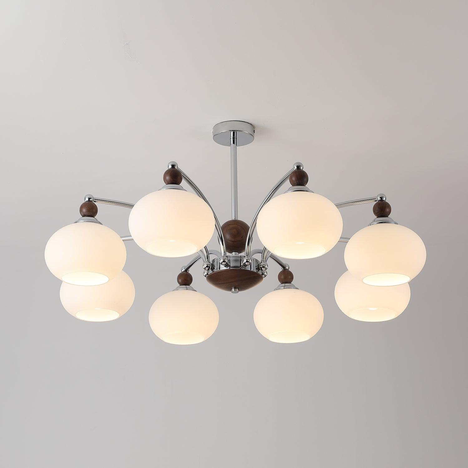Lustra Chandelier Globe Arm Contemporary - Letslighting