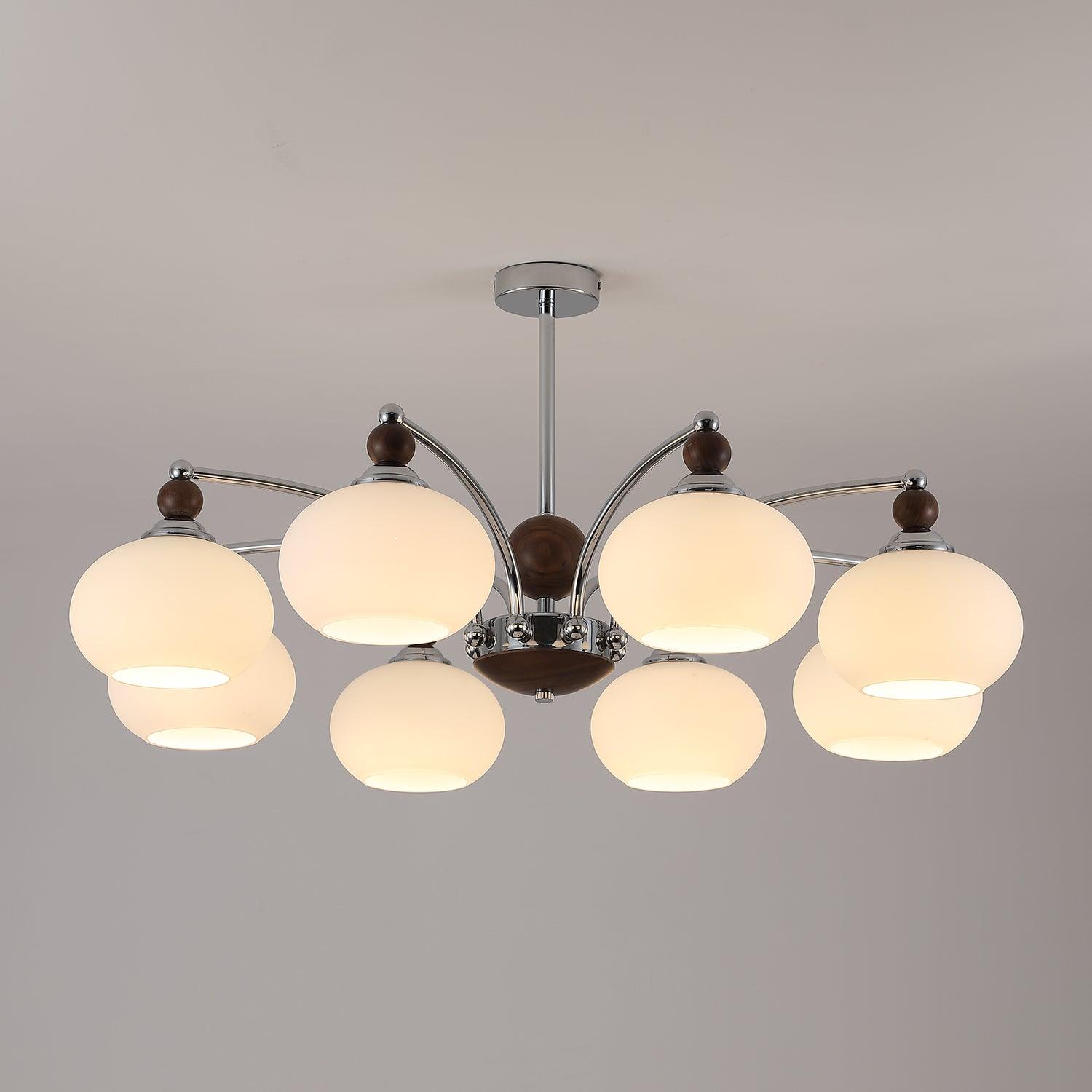 Lustra Chandelier Globe Arm Contemporary - Letslighting