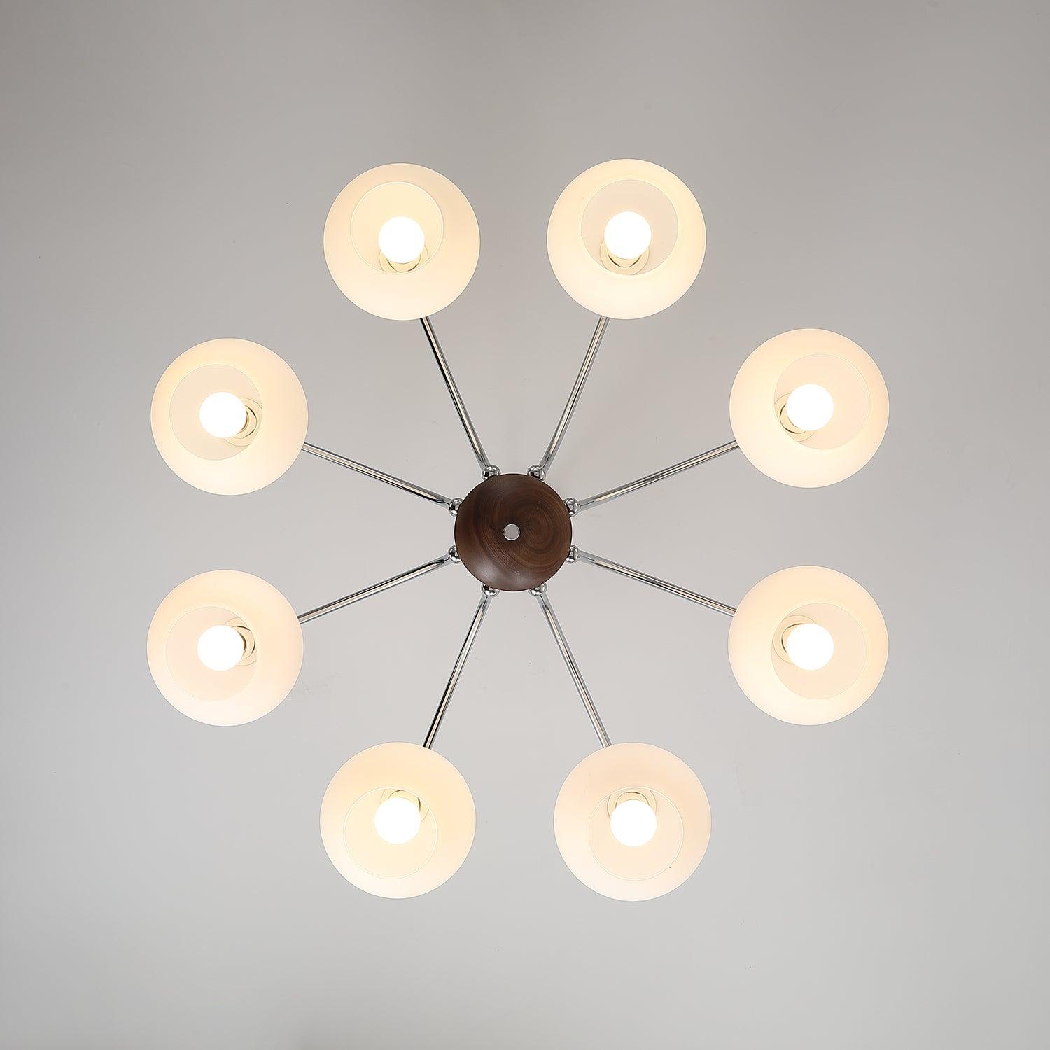 Lustra Chandelier Globe Arm Contemporary - Letslighting