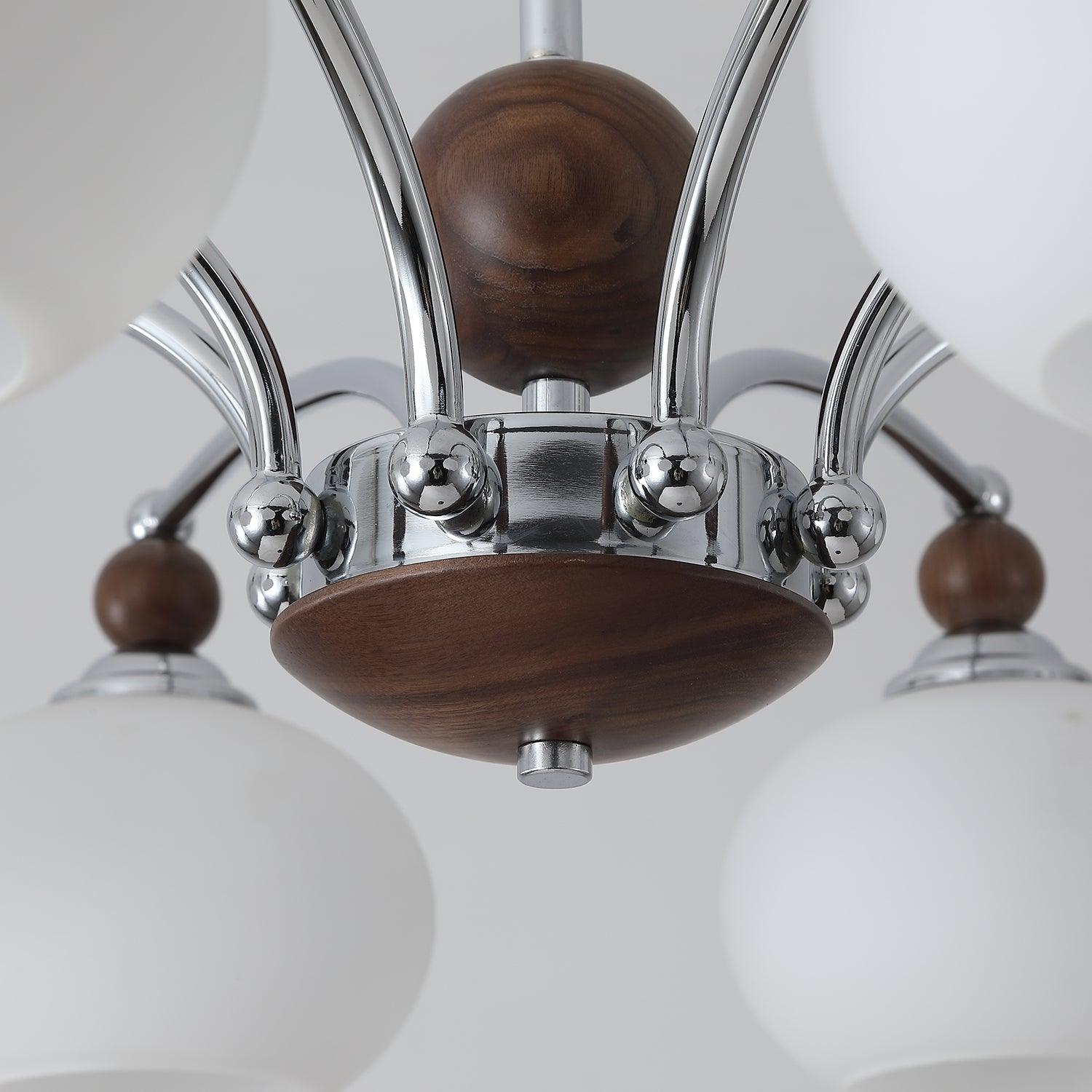 Lustra Chandelier Globe Arm Contemporary - Letslighting