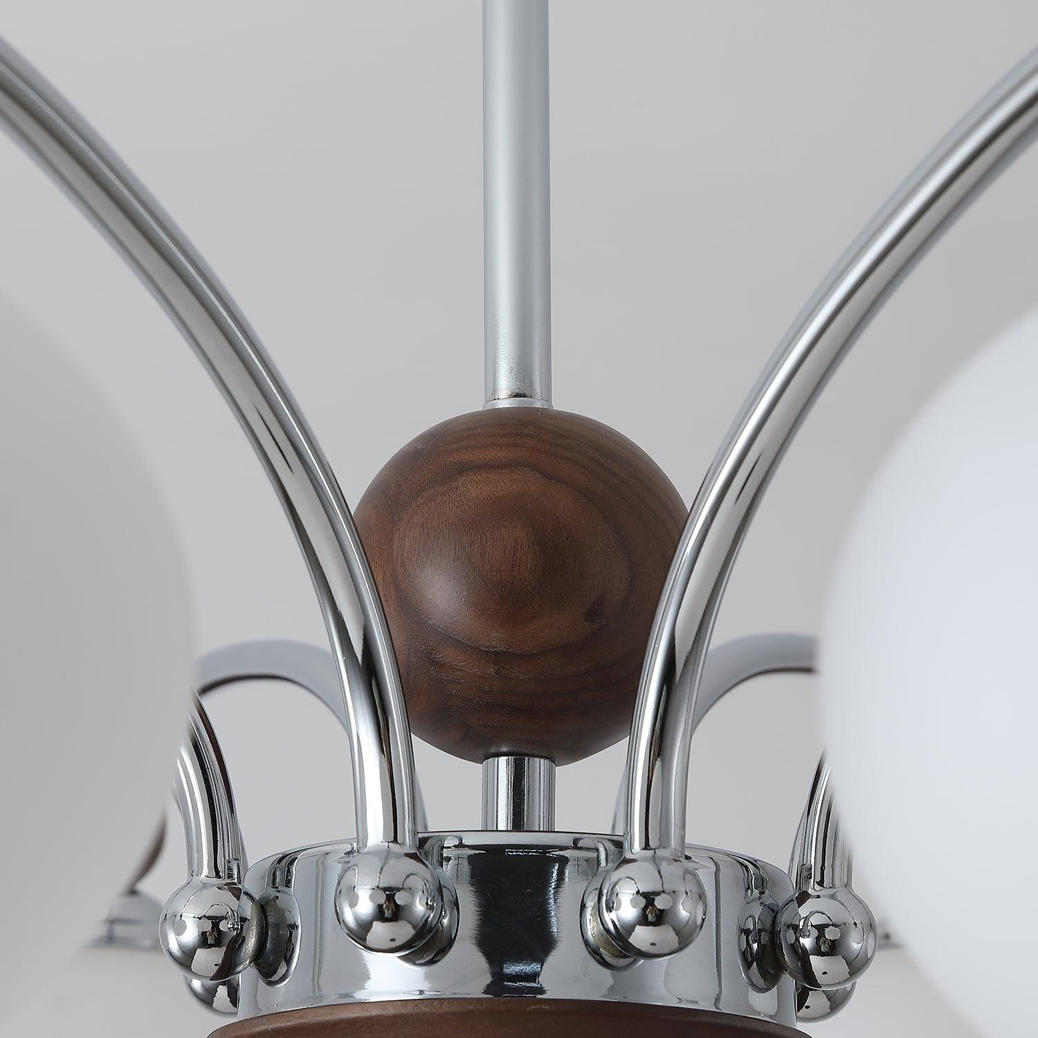 Lustra Chandelier Globe Arm Contemporary - Letslighting