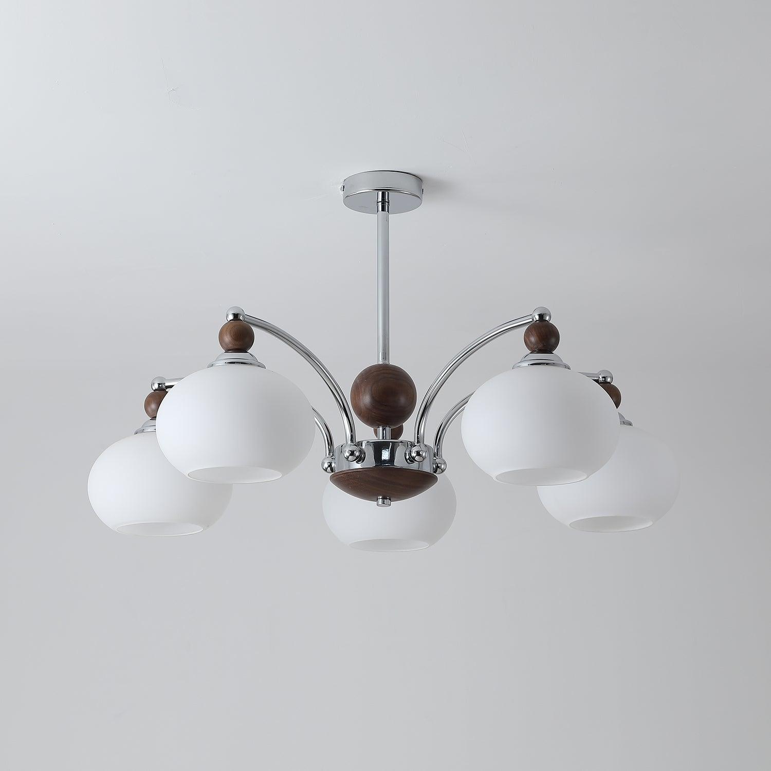 Lustra Chandelier Globe Arm Contemporary - Letslighting