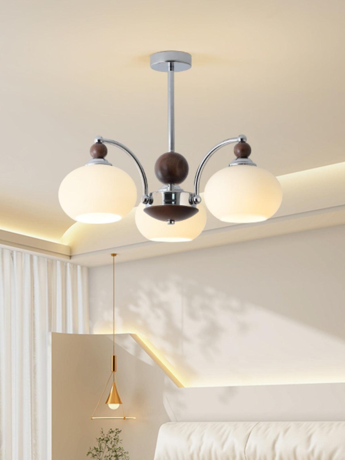 Lustra Chandelier Globe Arm Contemporary - Letslighting