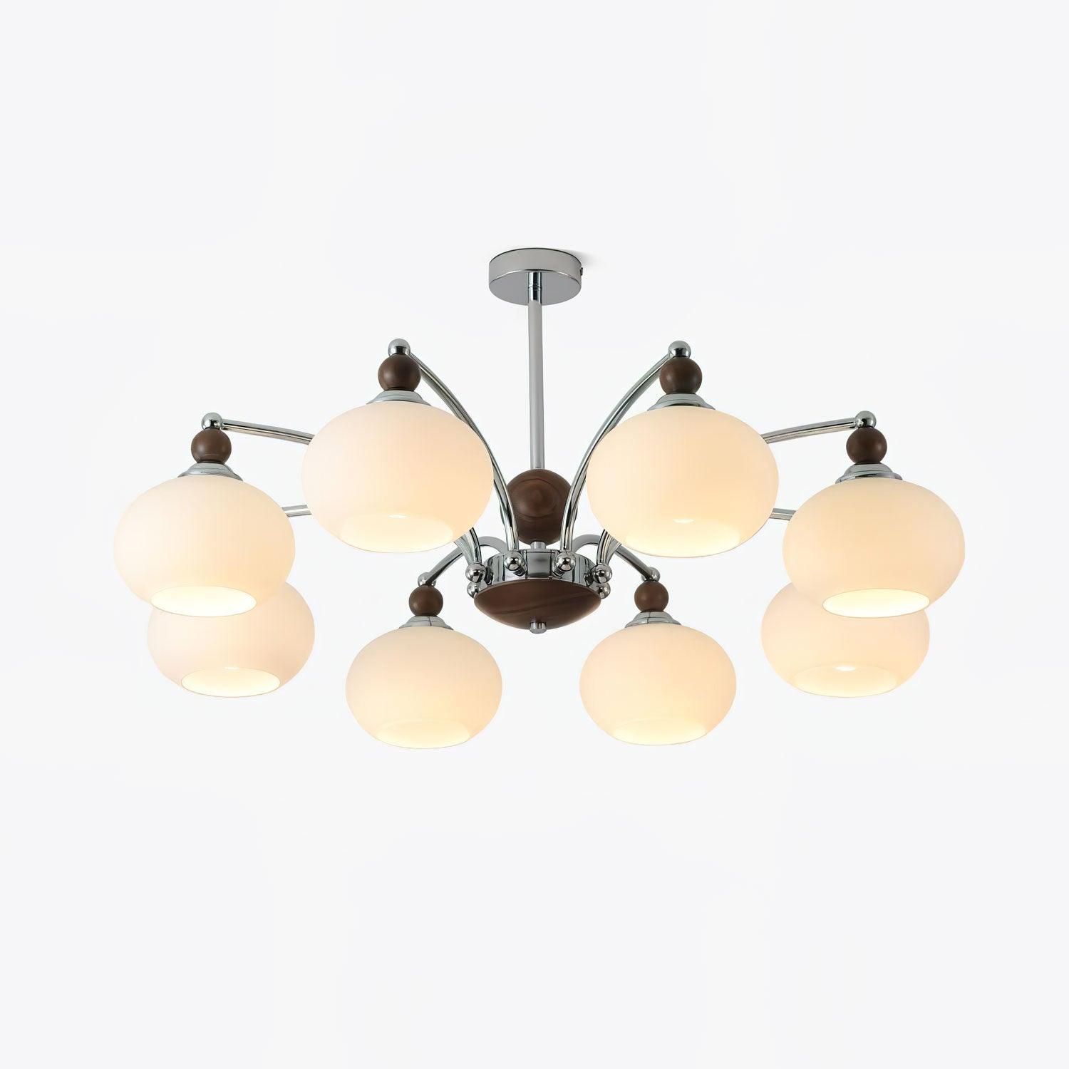 Lustra Chandelier Globe Arm Contemporary - Letslighting