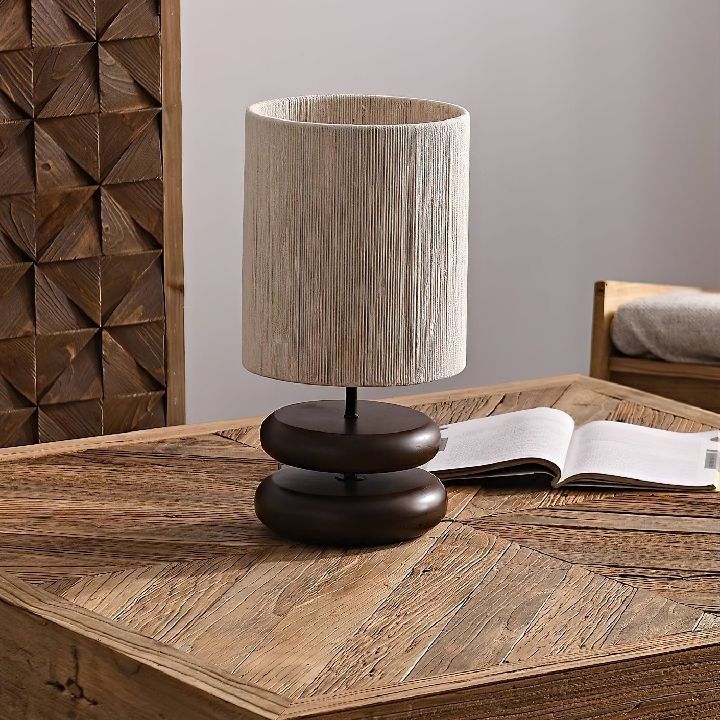 Morgan Minimalist Wood Table Lamp - Letslighting