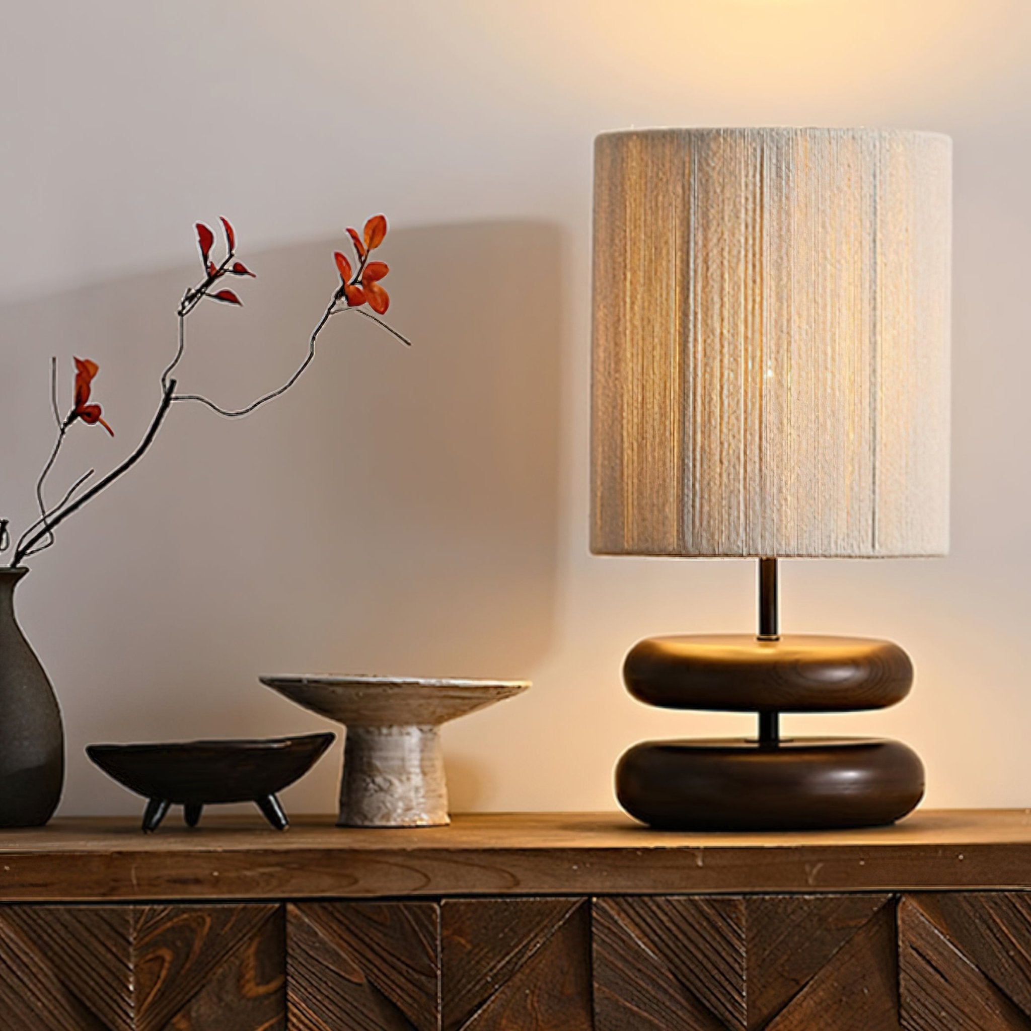 Morgan Minimalist Wood Table Lamp - Letslighting