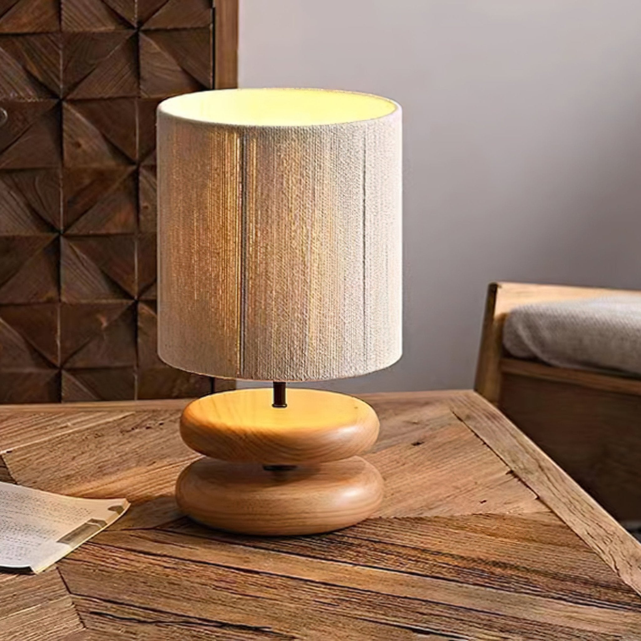 Morgan Minimalist Wood Table Lamp - Letslighting