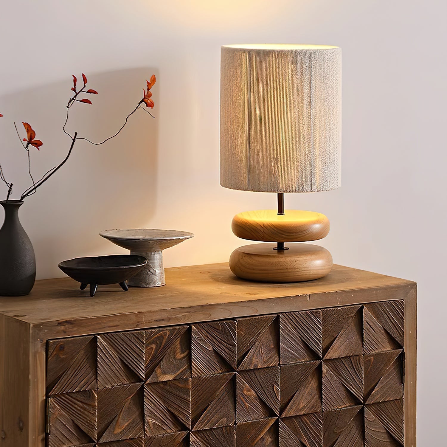 Morgan Minimalist Wood Table Lamp - Letslighting