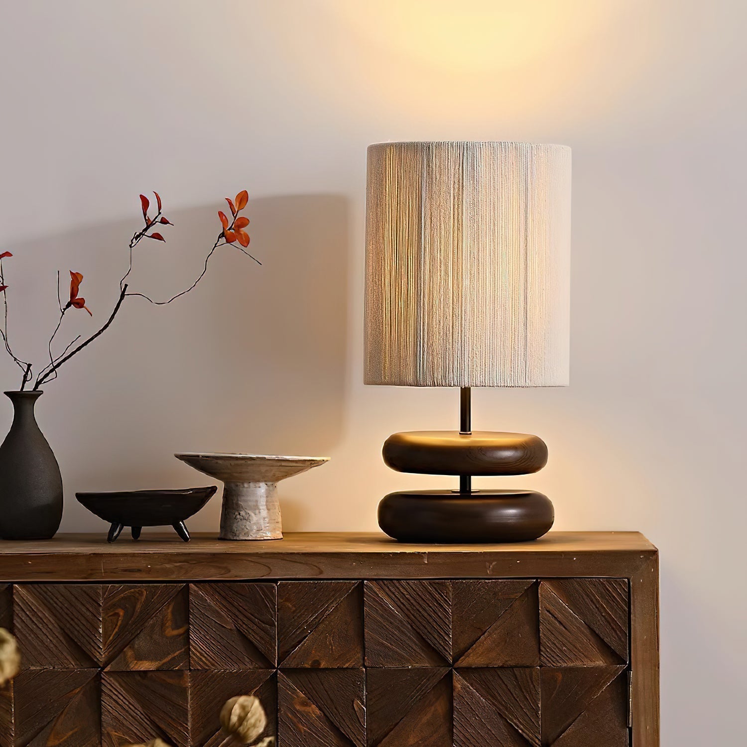 Morgan Minimalist Wood Table Lamp - Letslighting