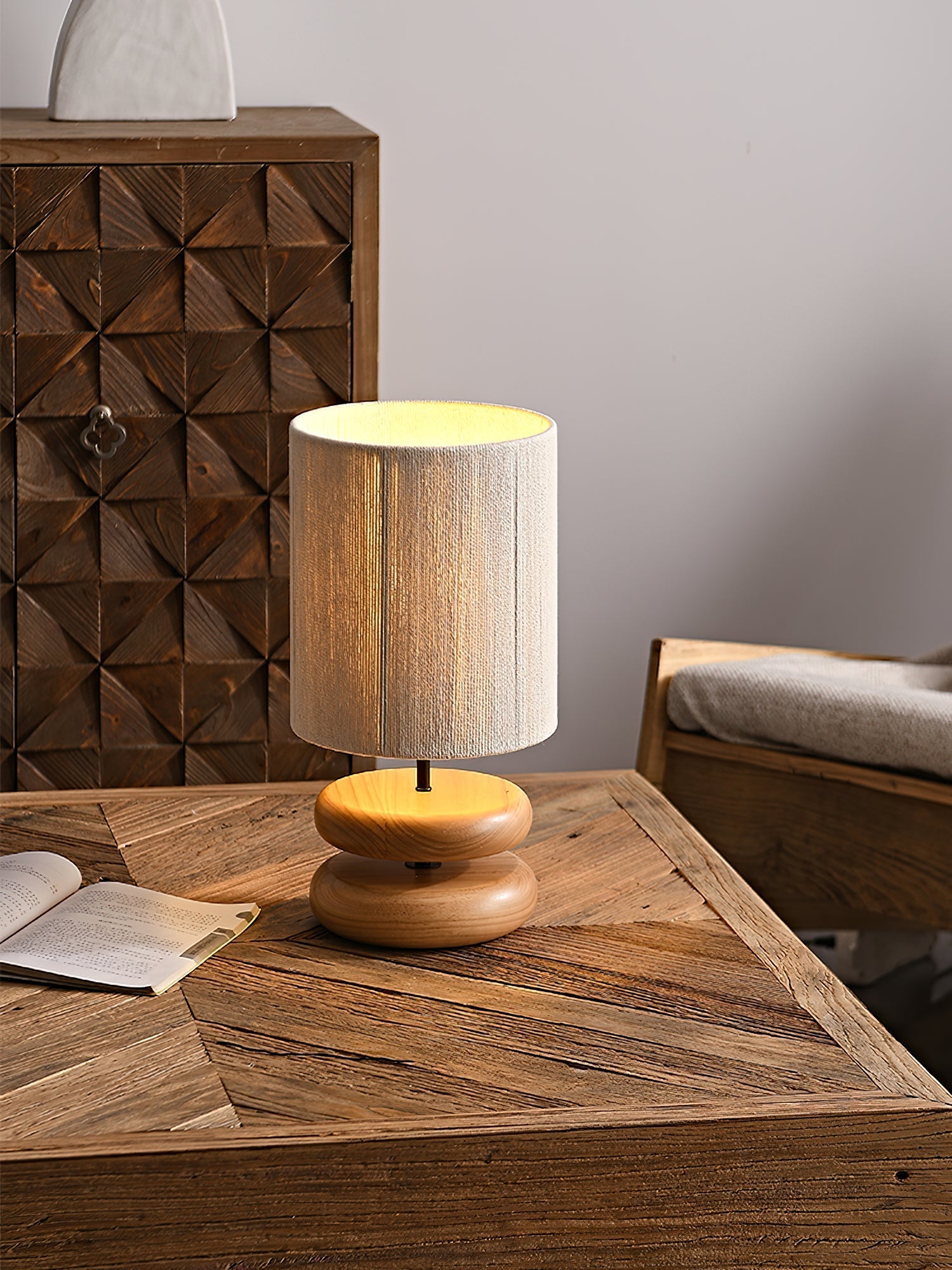 Morgan Minimalist Wood Table Lamp - Letslighting