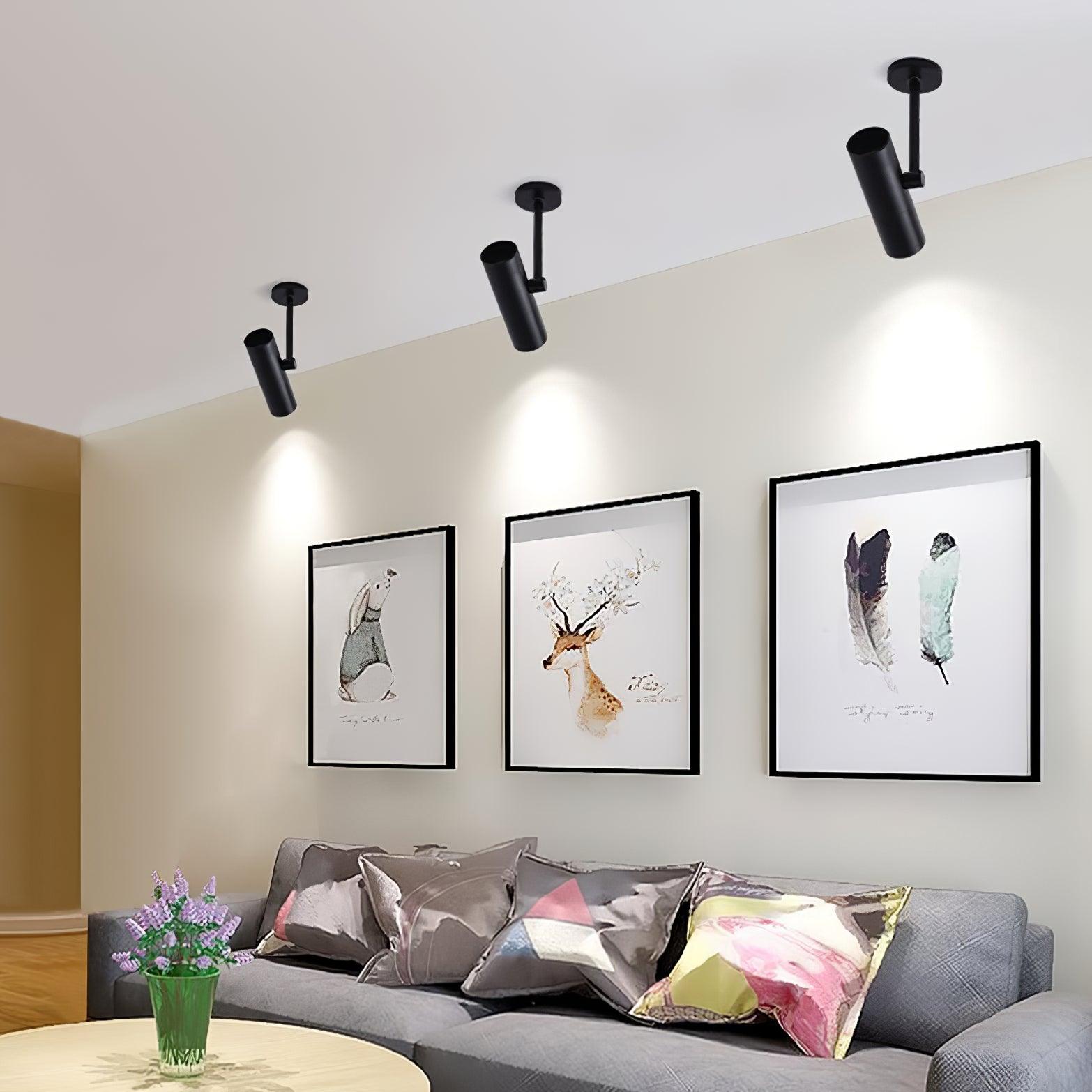 Solara Ceiling Light Cylinder Spotlight Industrial for Loft Study - Letslighting
