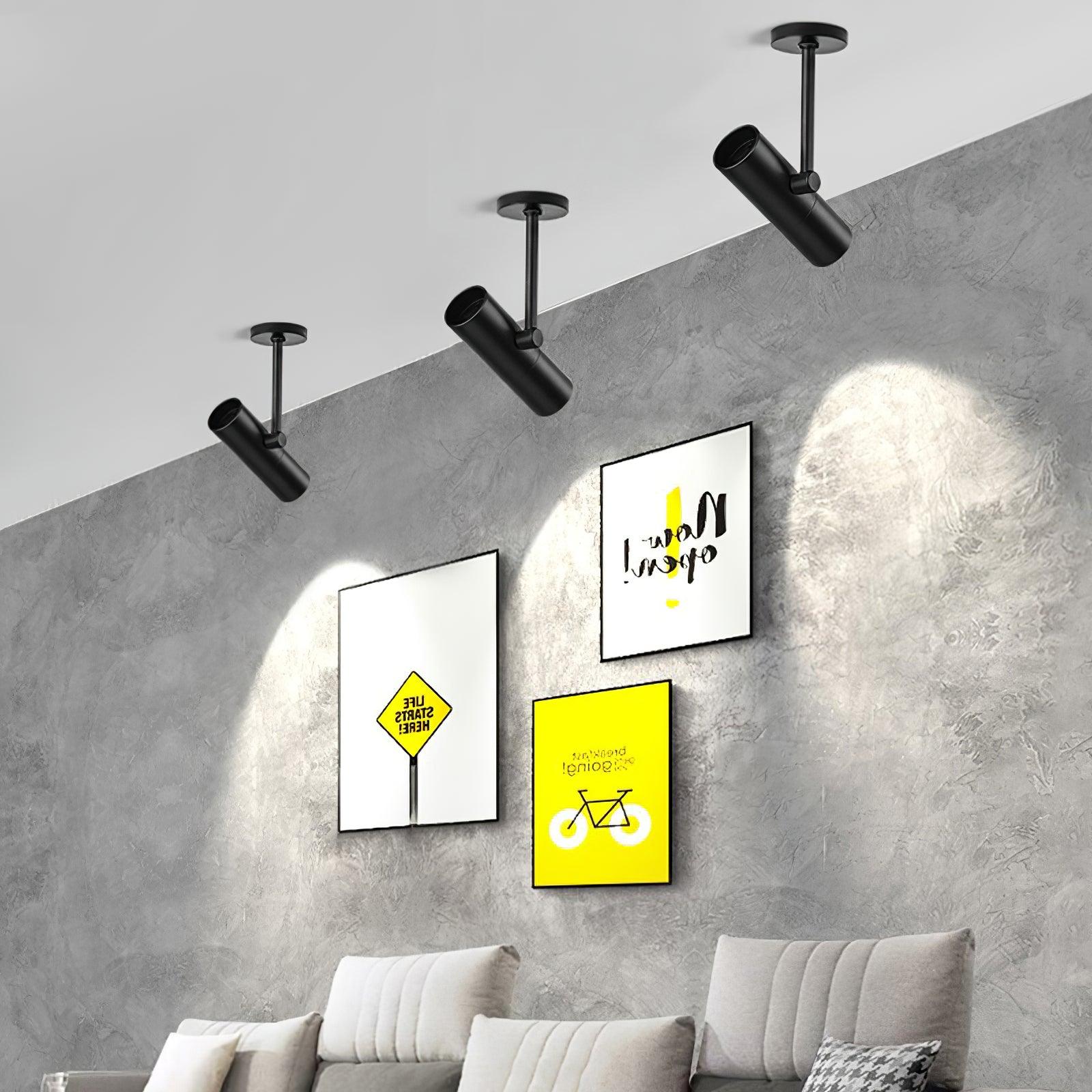 Solara Ceiling Light Cylinder Spotlight Industrial for Loft Study - Letslighting