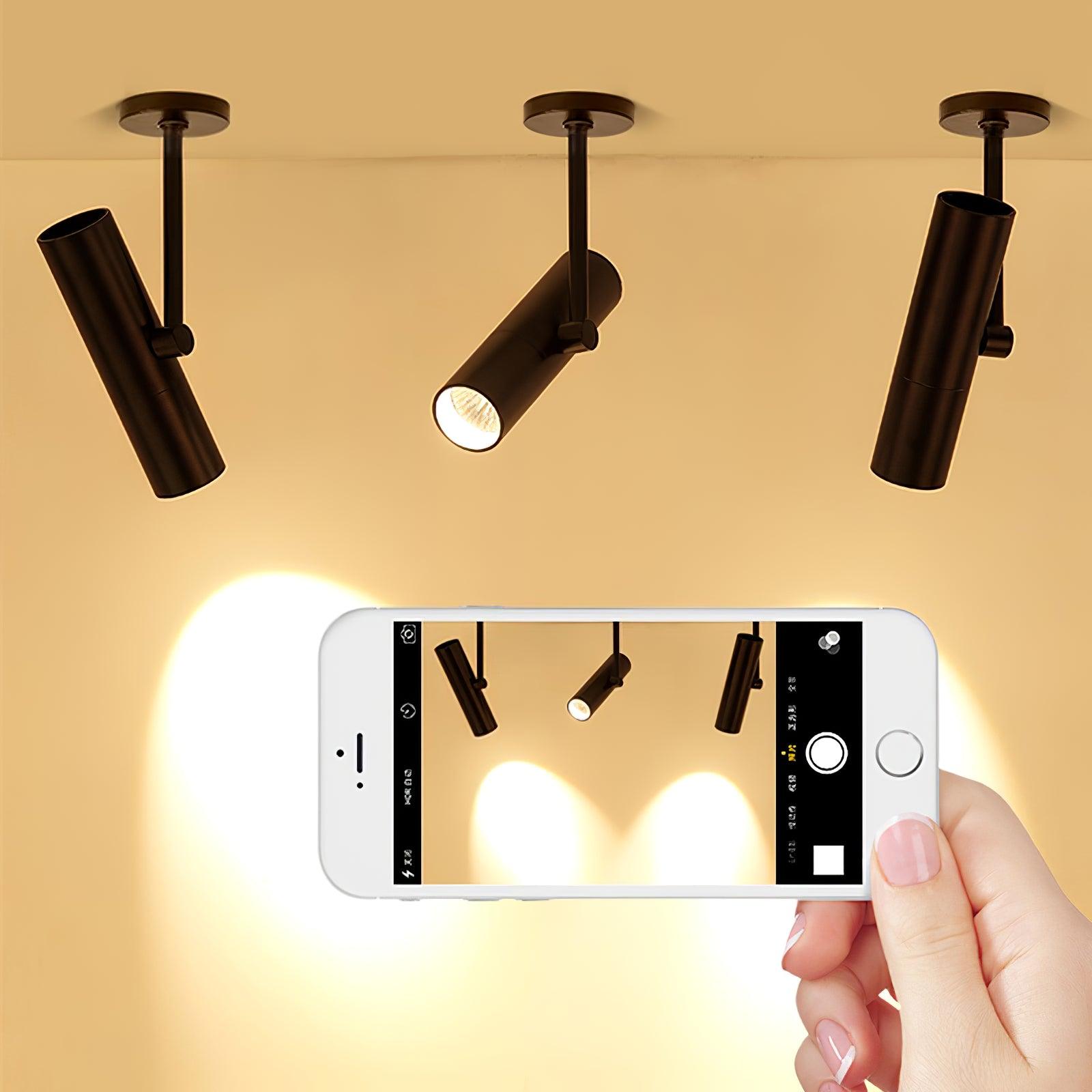 Solara Ceiling Light Cylinder Spotlight Industrial for Loft Study - Letslighting