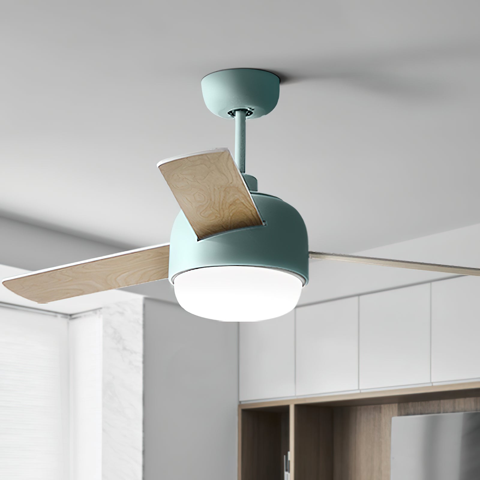 Velaee Nordic Macaron Ceiling Fan Light - Letslighting