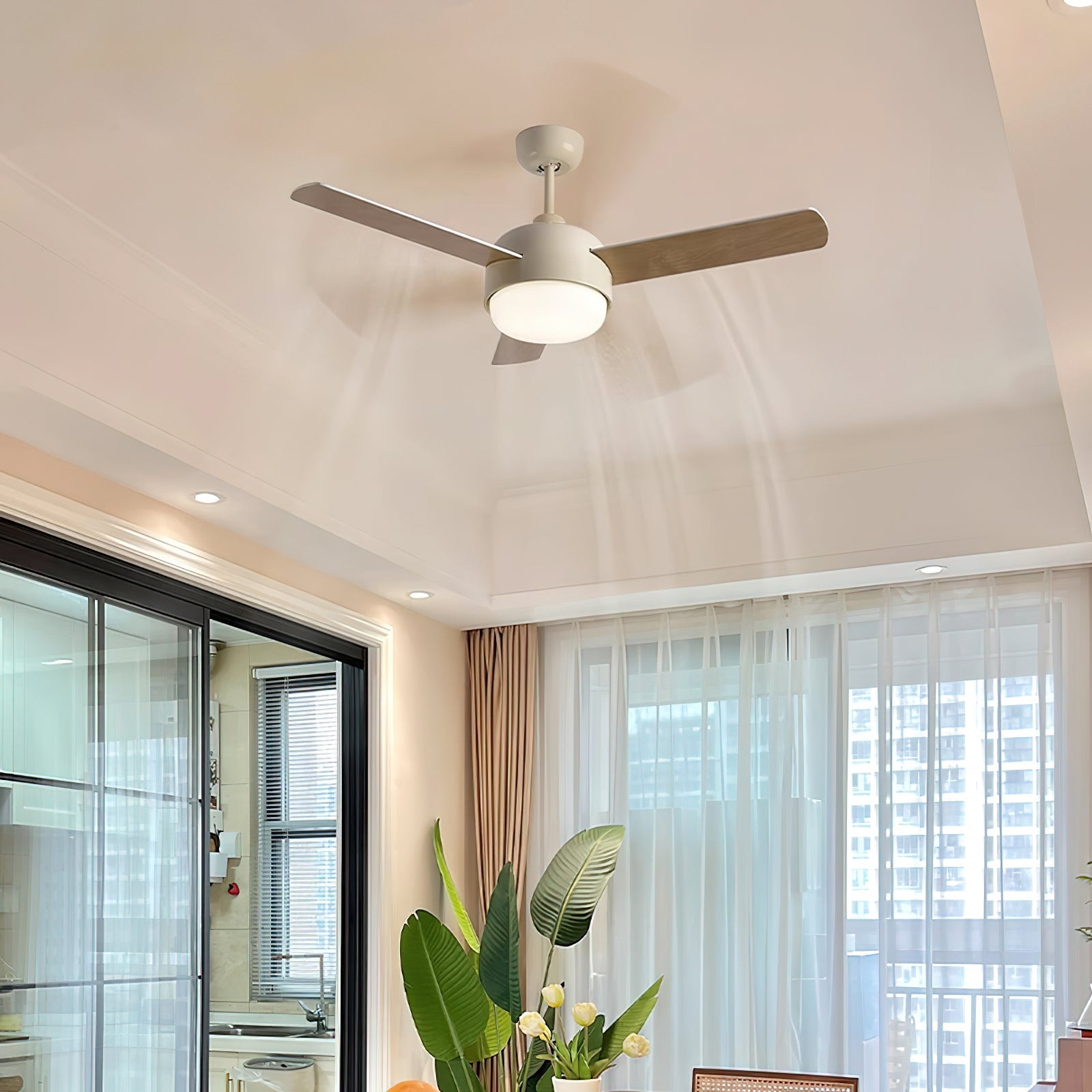 Velaee Nordic Macaron Ceiling Fan Light - Letslighting