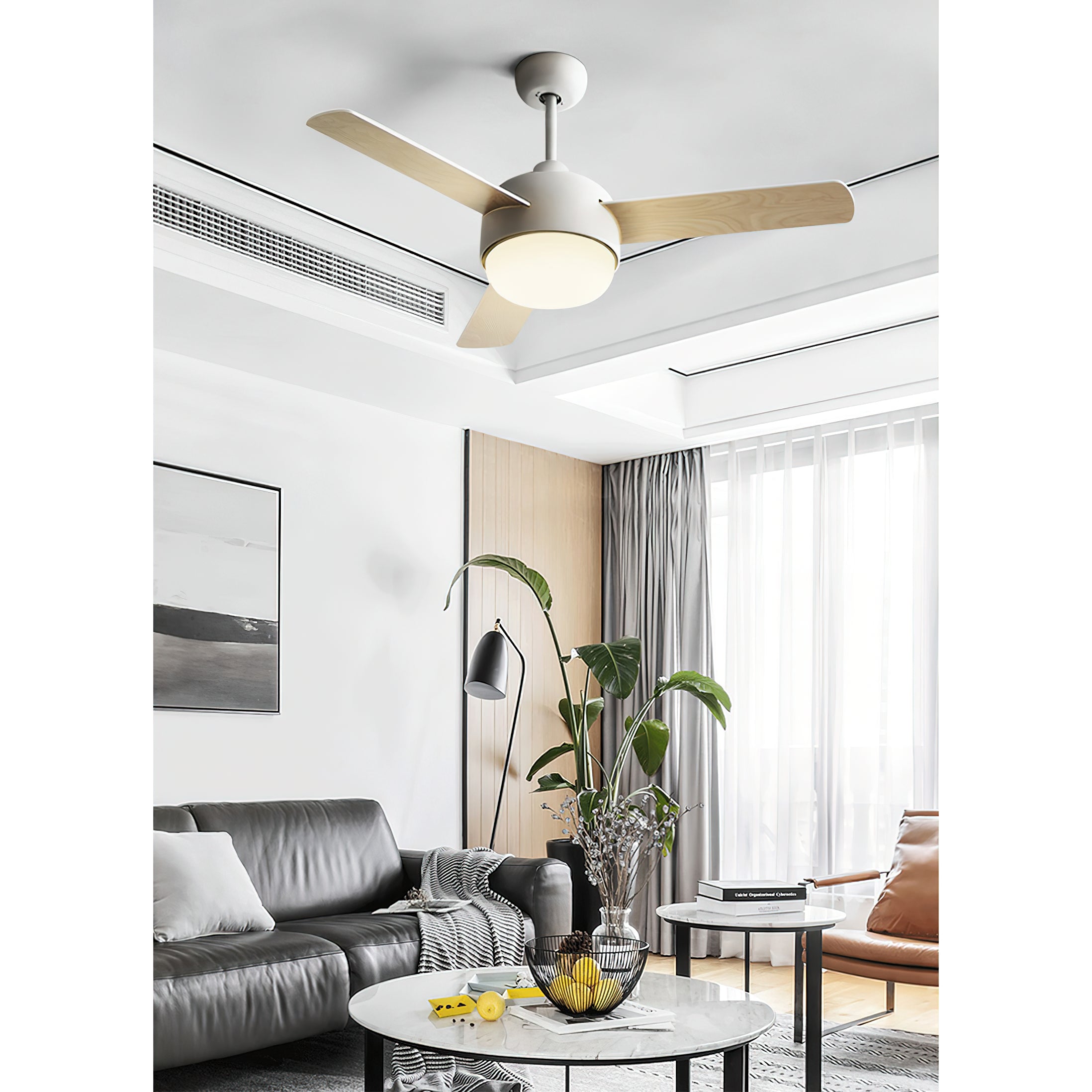 Velaee Nordic Macaron Ceiling Fan Light - Letslighting