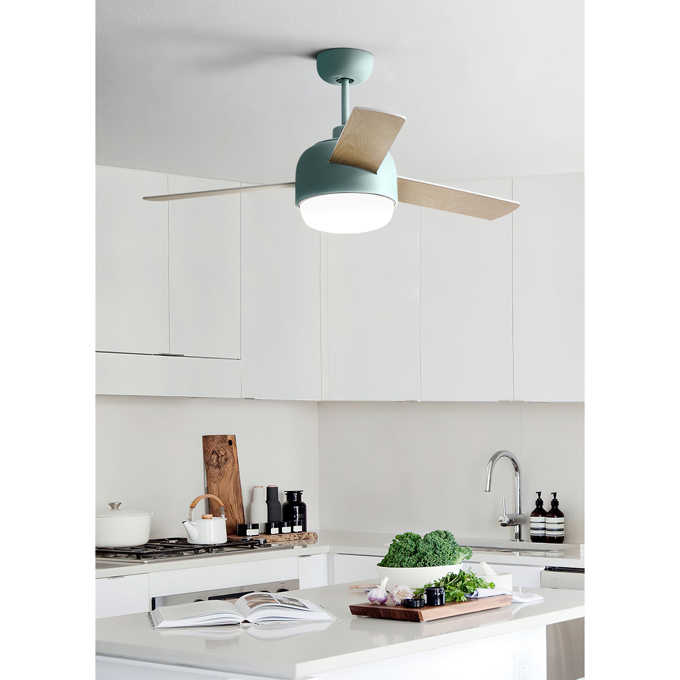 Velaee Nordic Macaron Ceiling Fan Light - Letslighting