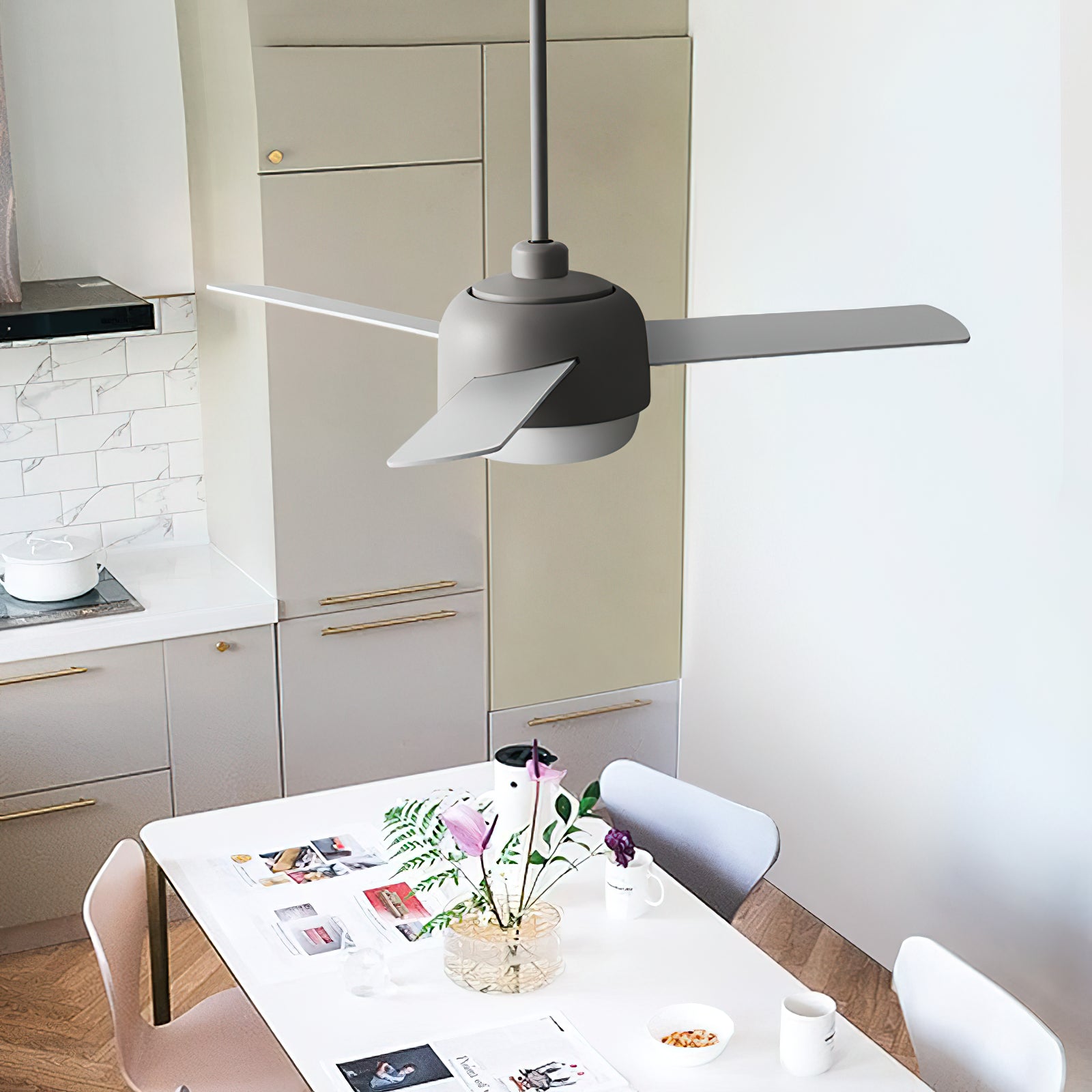 Velaee Nordic Macaron Ceiling Fan Light - Letslighting