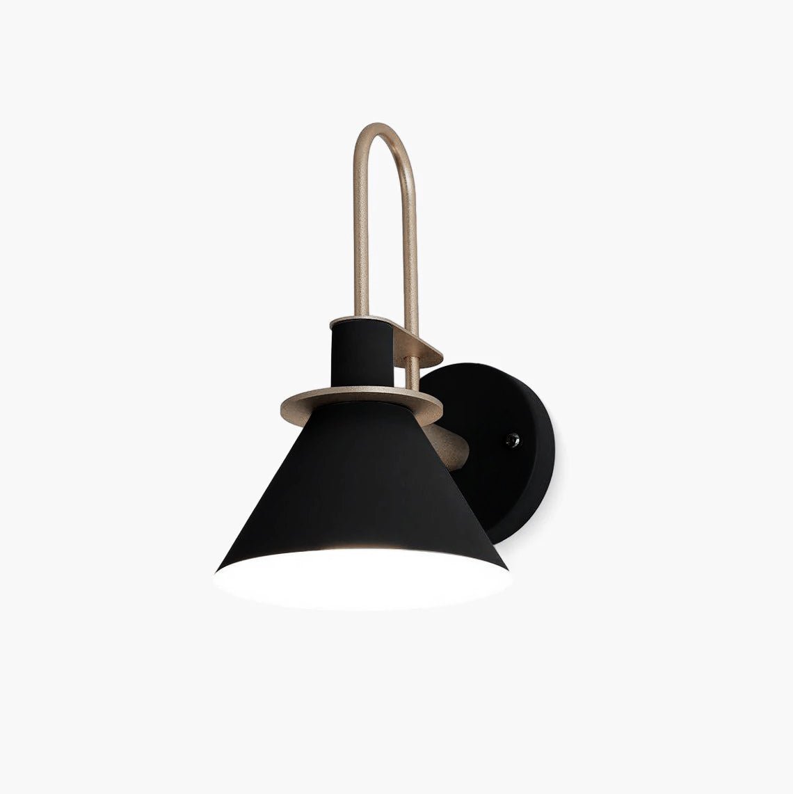 Lustra Wall Lamp Black Gold Minimalist - Letslighting