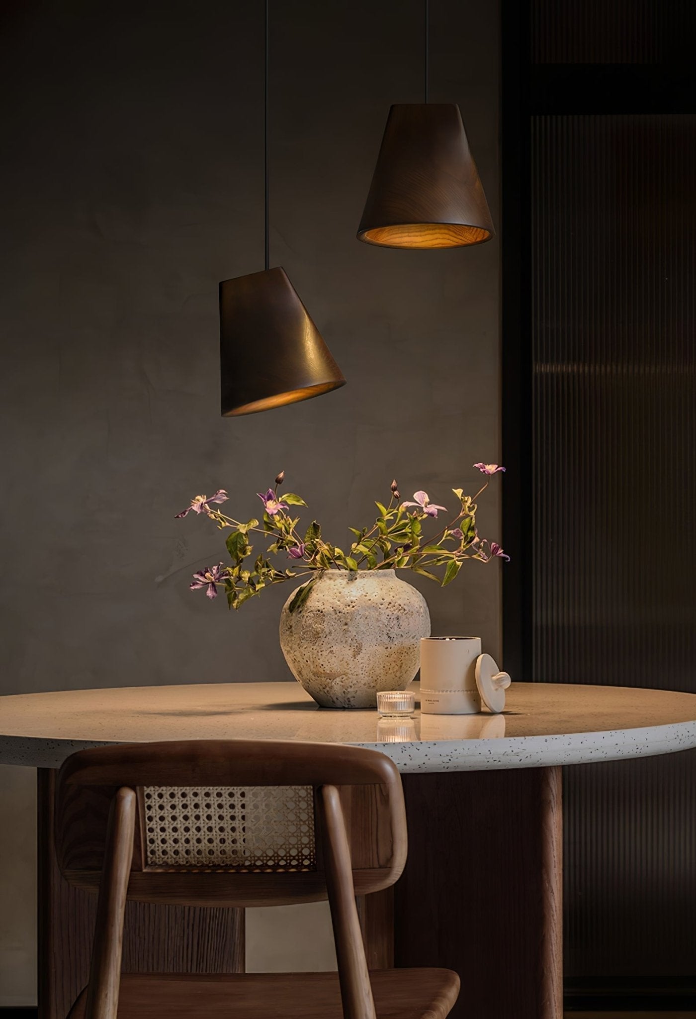 Vetra Rustic Wood Pendant Light - Letslighting