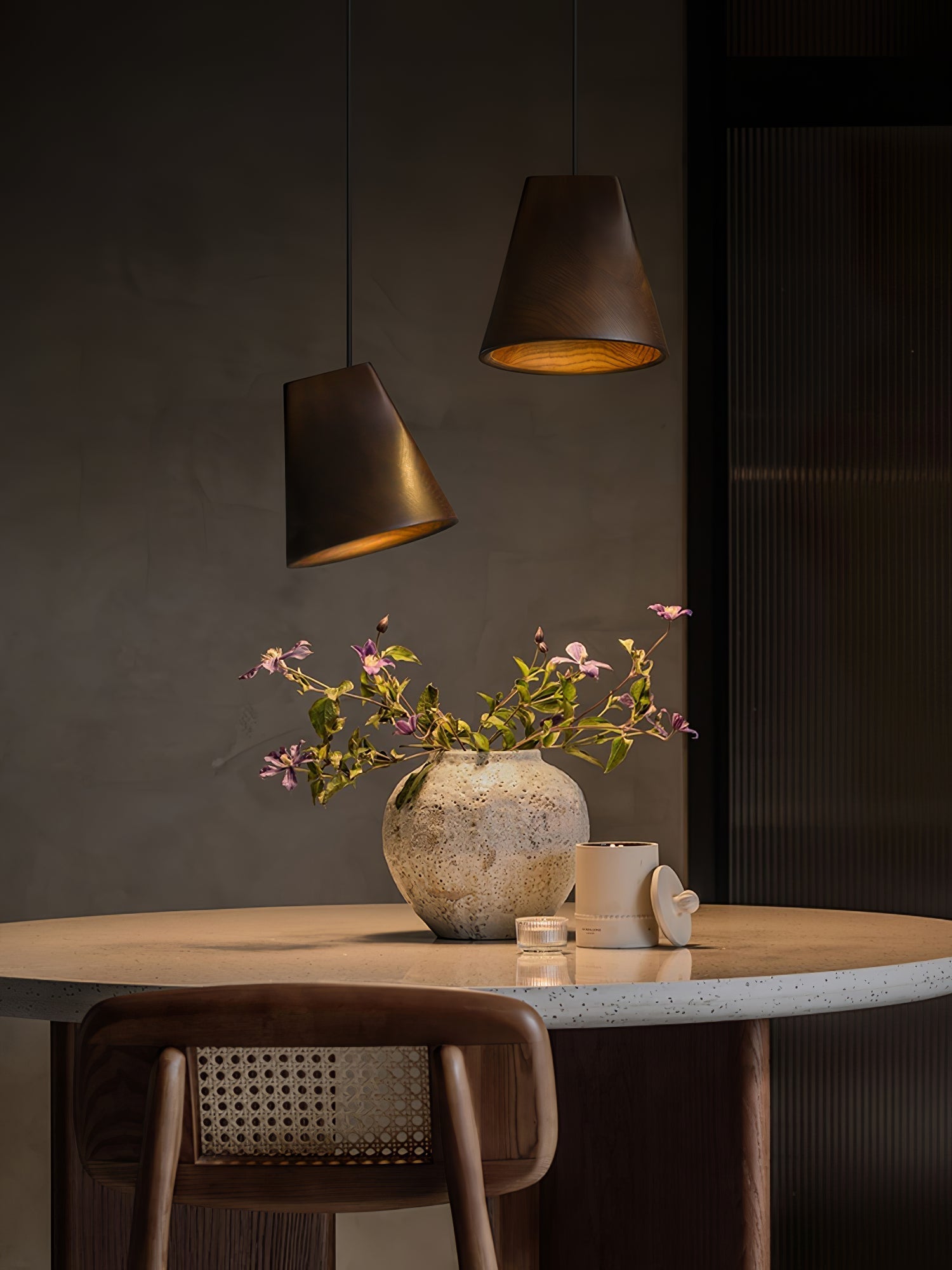 Vetra Rustic Wood Pendant Light - Letslighting