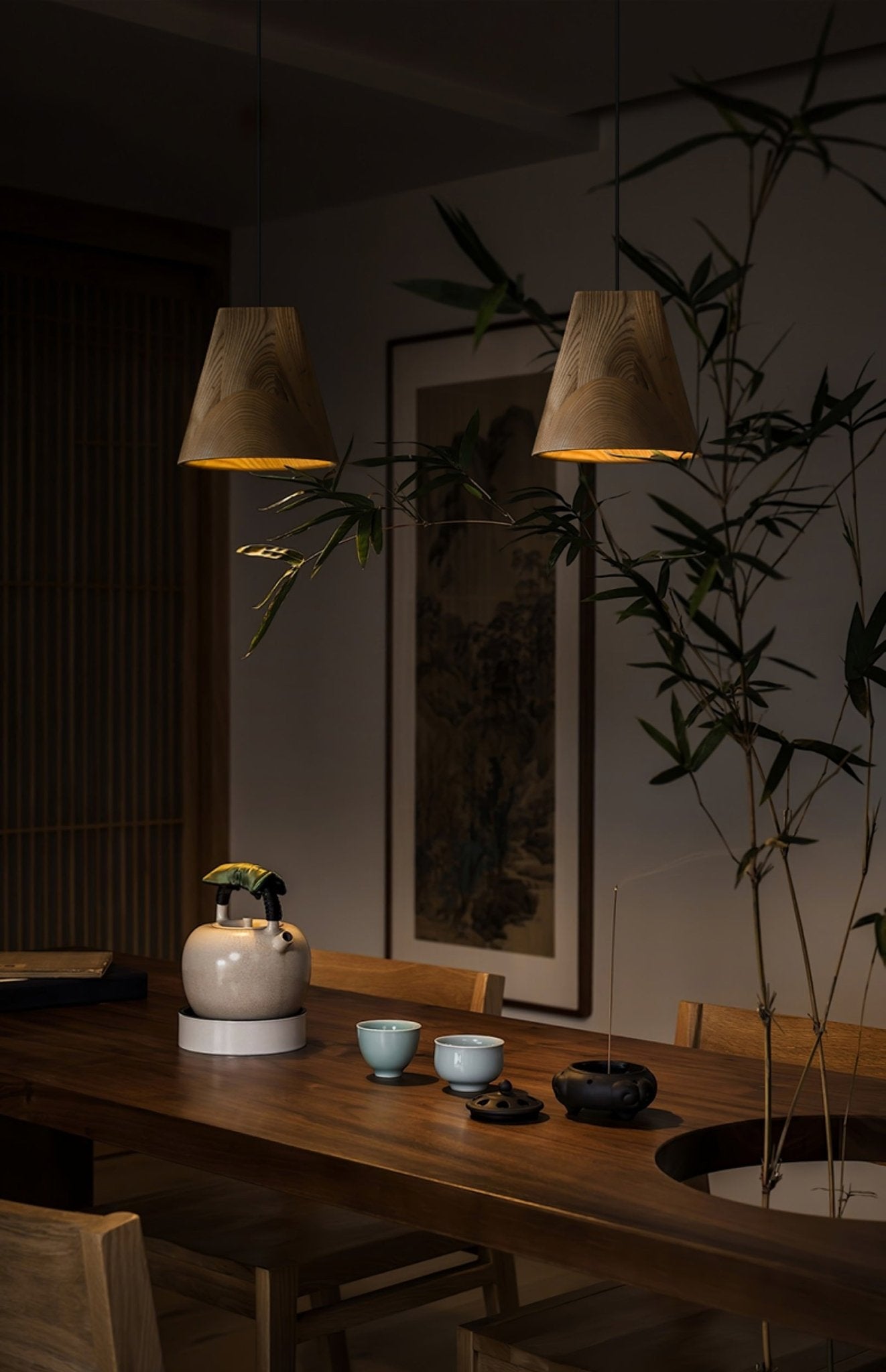 Vetra Rustic Wood Pendant Light - Letslighting