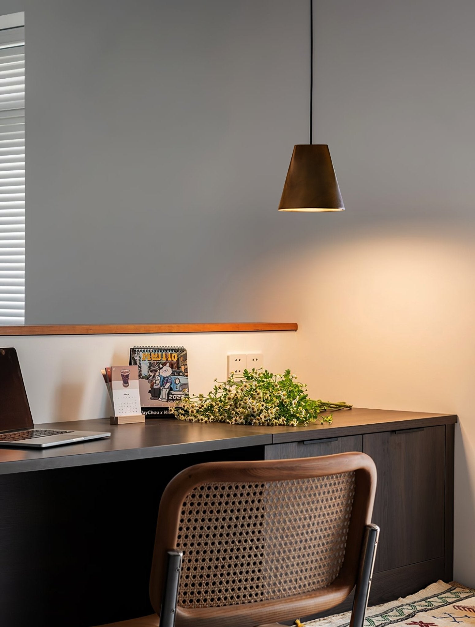 Vetra Rustic Wood Pendant Light - Letslighting