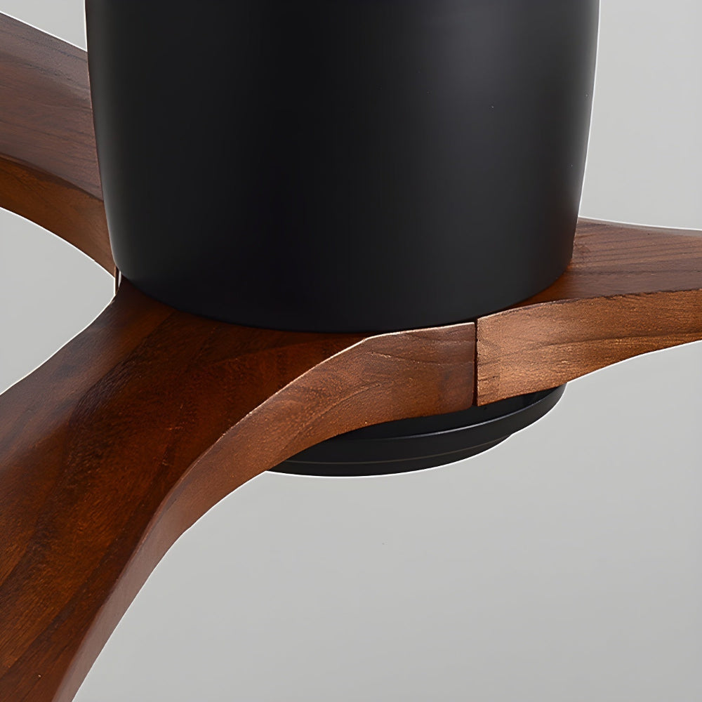 Elena Modern Wood Ceiling Fan Light - Letslighting