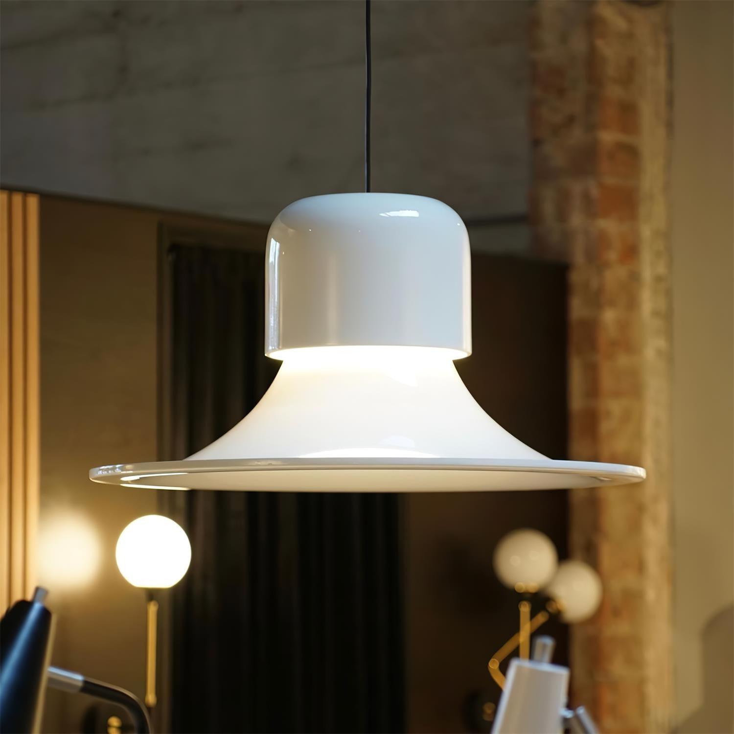 Nordisk Pendant Lamp Flared Red LED Modern - Letslighting