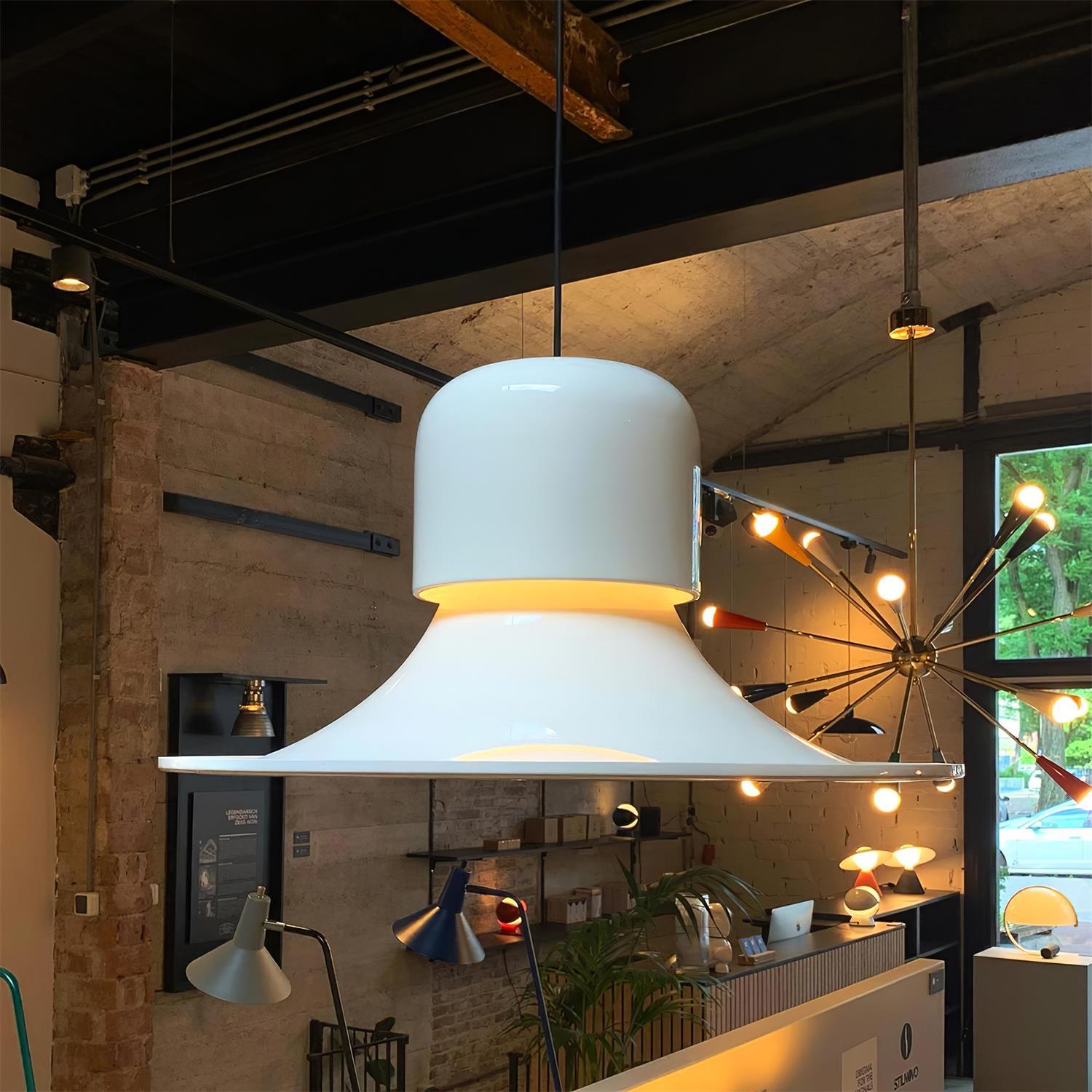 Nordisk Pendant Lamp Flared Red LED Modern - Letslighting