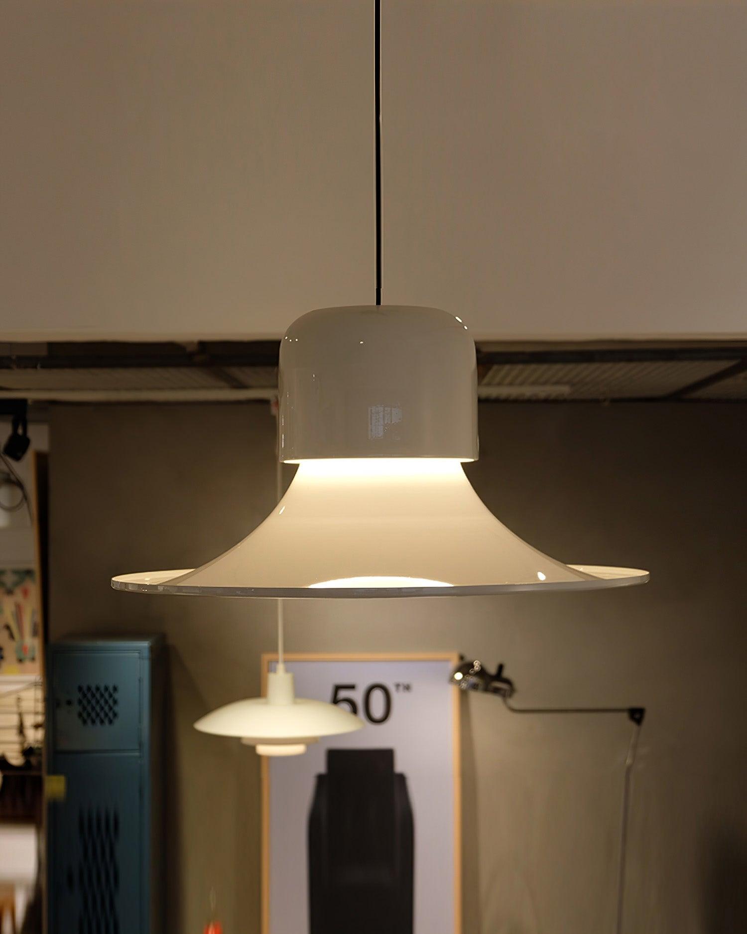 Nordisk Pendant Lamp Flared Red LED Modern - Letslighting