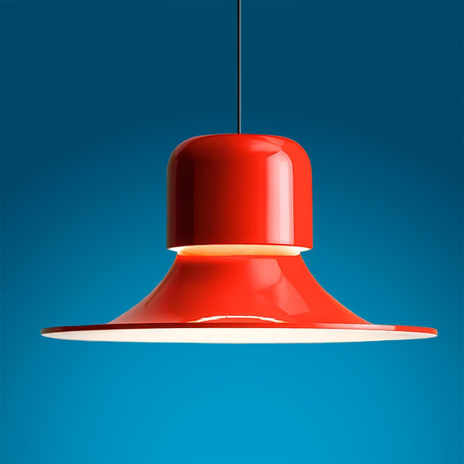 Nordisk Pendant Lamp Flared Red LED Modern - Letslighting